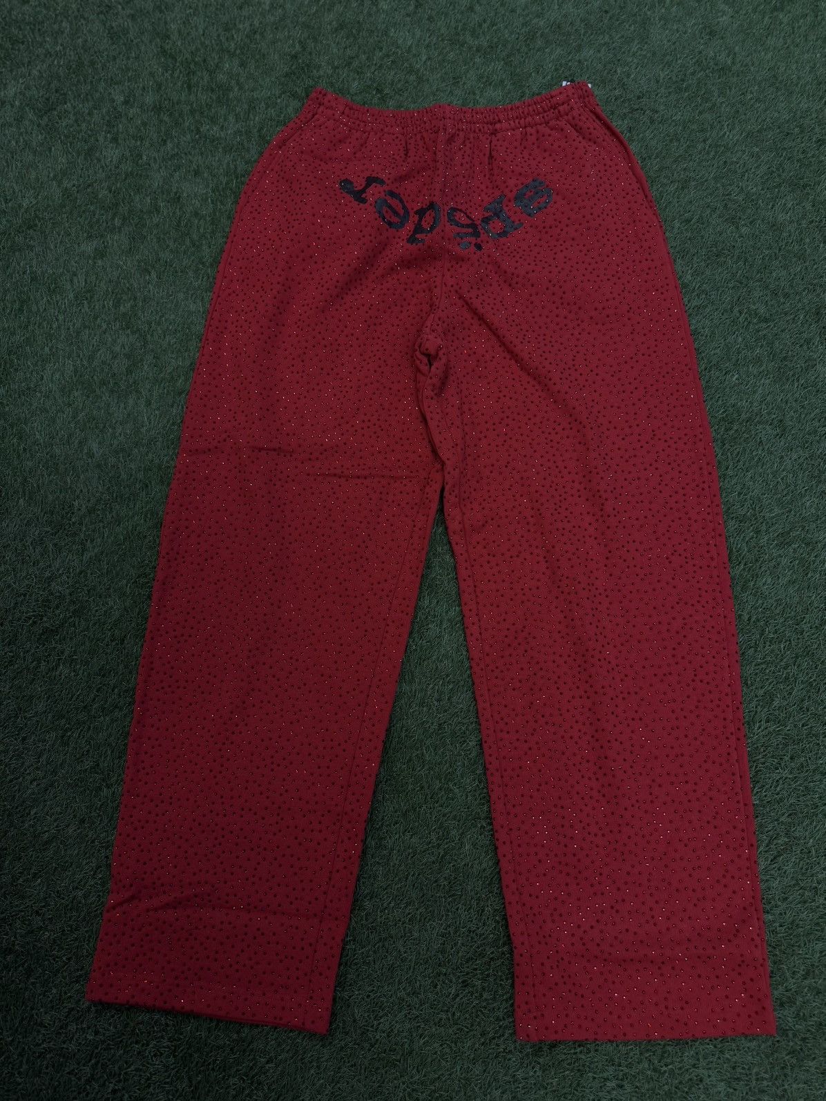 Sp5der Sp5der Worldwide Crystal VVS Stone Sweatpants L (NEW) Size US 32 / EU 48 - 1 Thumbnail