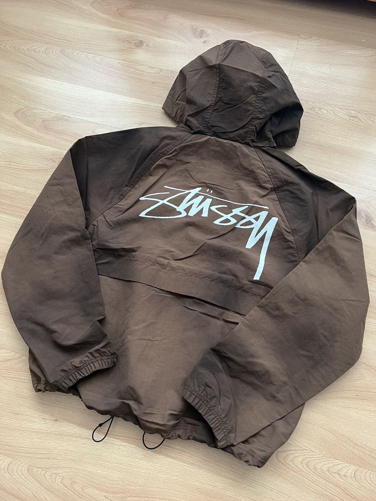 Stussy Stussy beach shell wave dye jacket brown coffee size medium ...