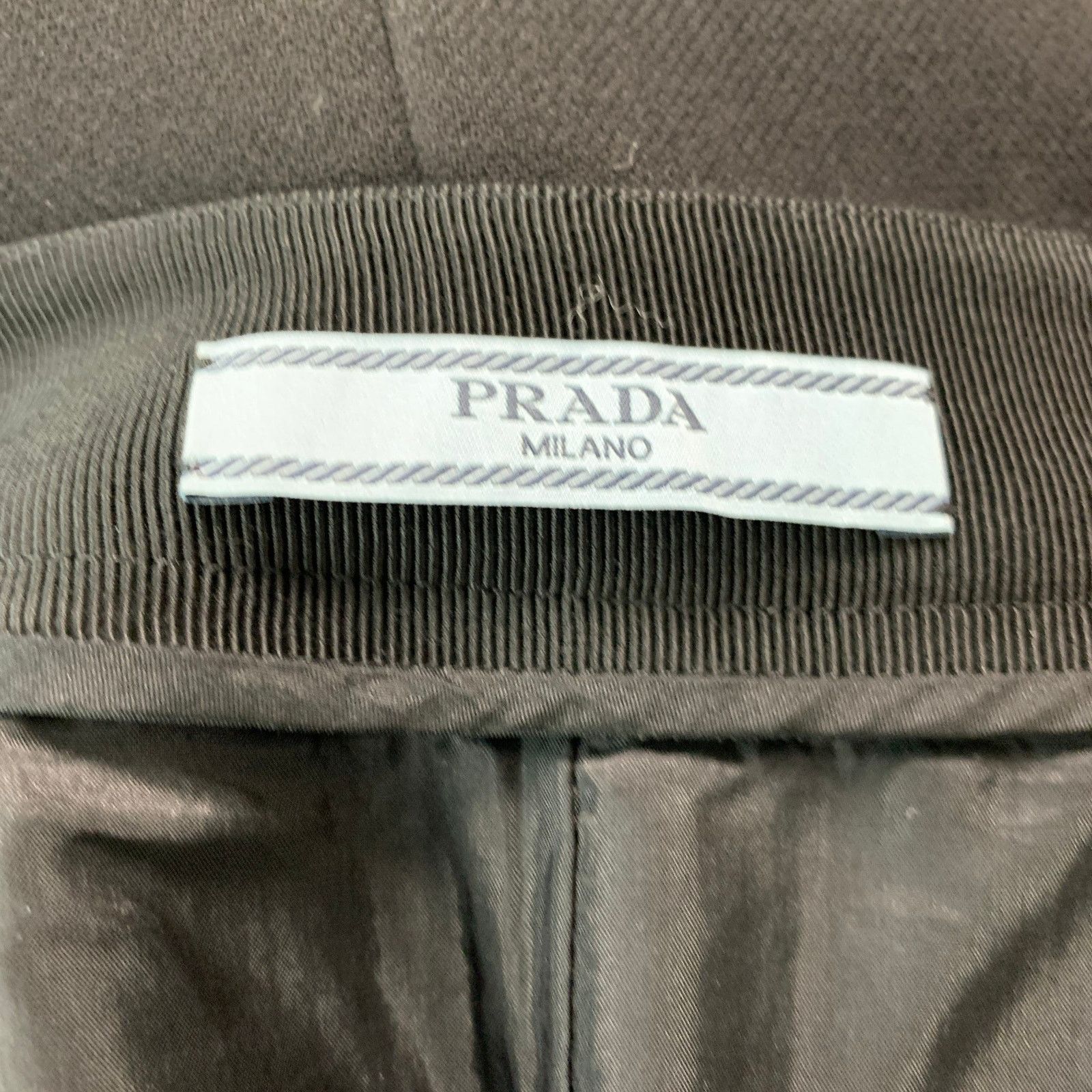 Prada PRADA Size 6 Black Wool Pencil Knee-Length Skirt Size 28" / US 6 / IT 42 - 4 Thumbnail