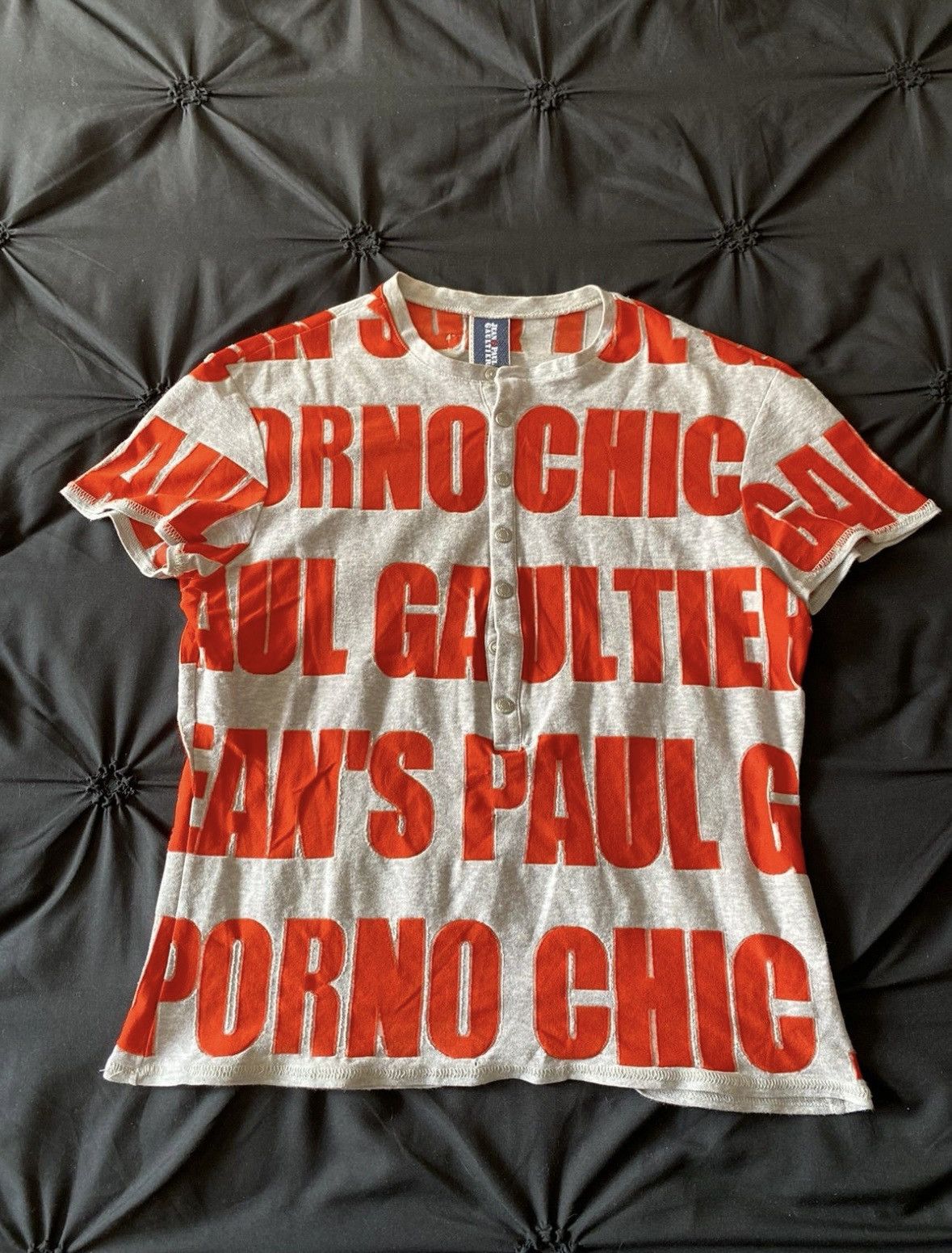 image of Jean Paul Gaultier Archive Porno Sexy Chic Shirt in Grey, Men's (Size Medium)