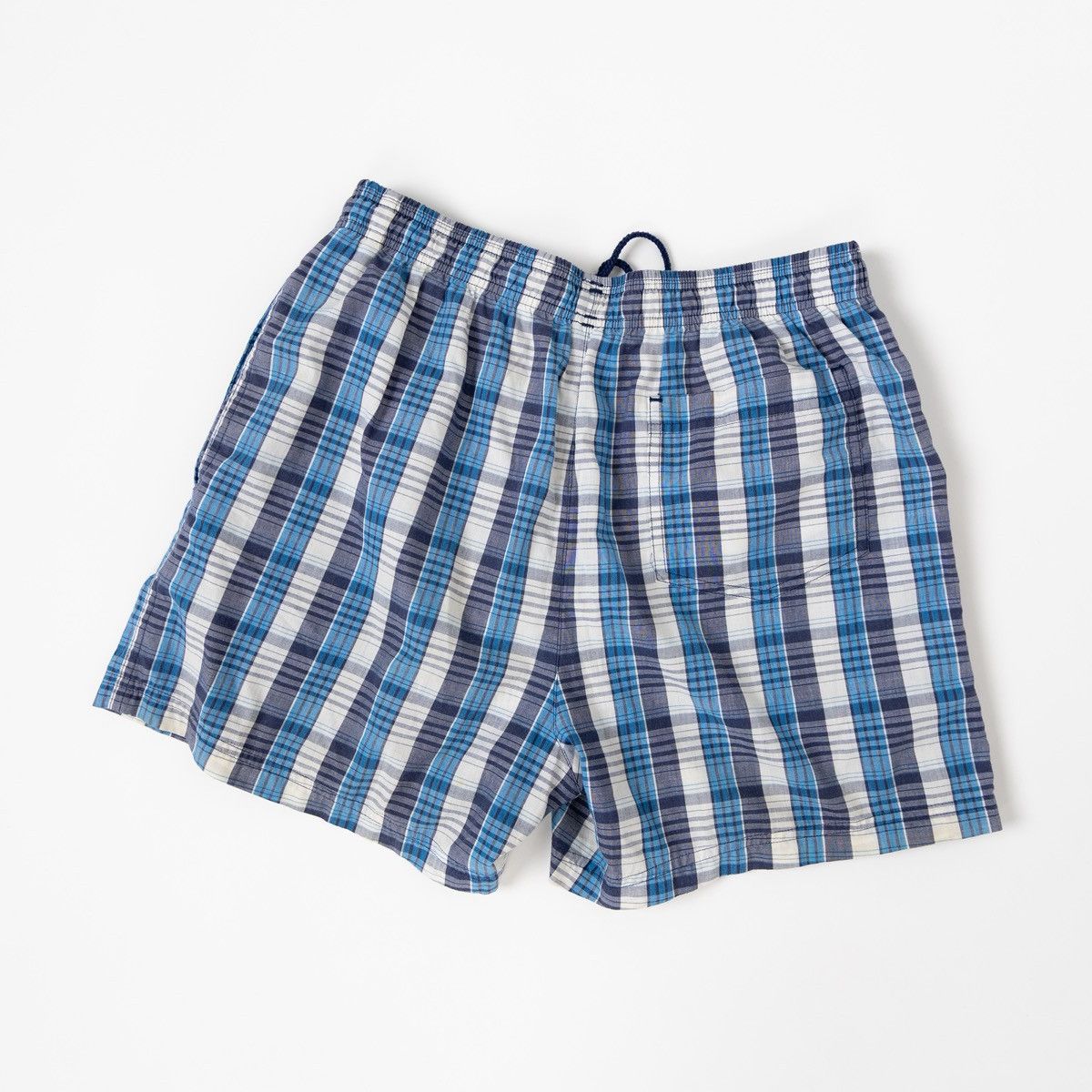Adidas Adidas Mens Vintage Blue Plaid Swim Shorts Mesh Lined Size US 32 / EU 48 - 2 Thumbnail