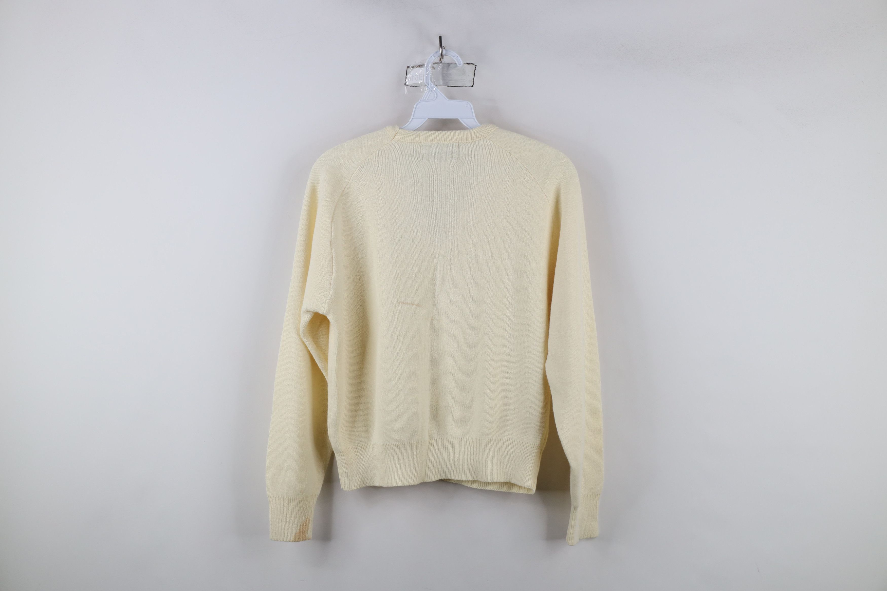 Vintage Vintage 70s Streetwear Feed Farmer Knit Sweater Cream USA Size L / US 10 / IT 46 - 11 Thumbnail