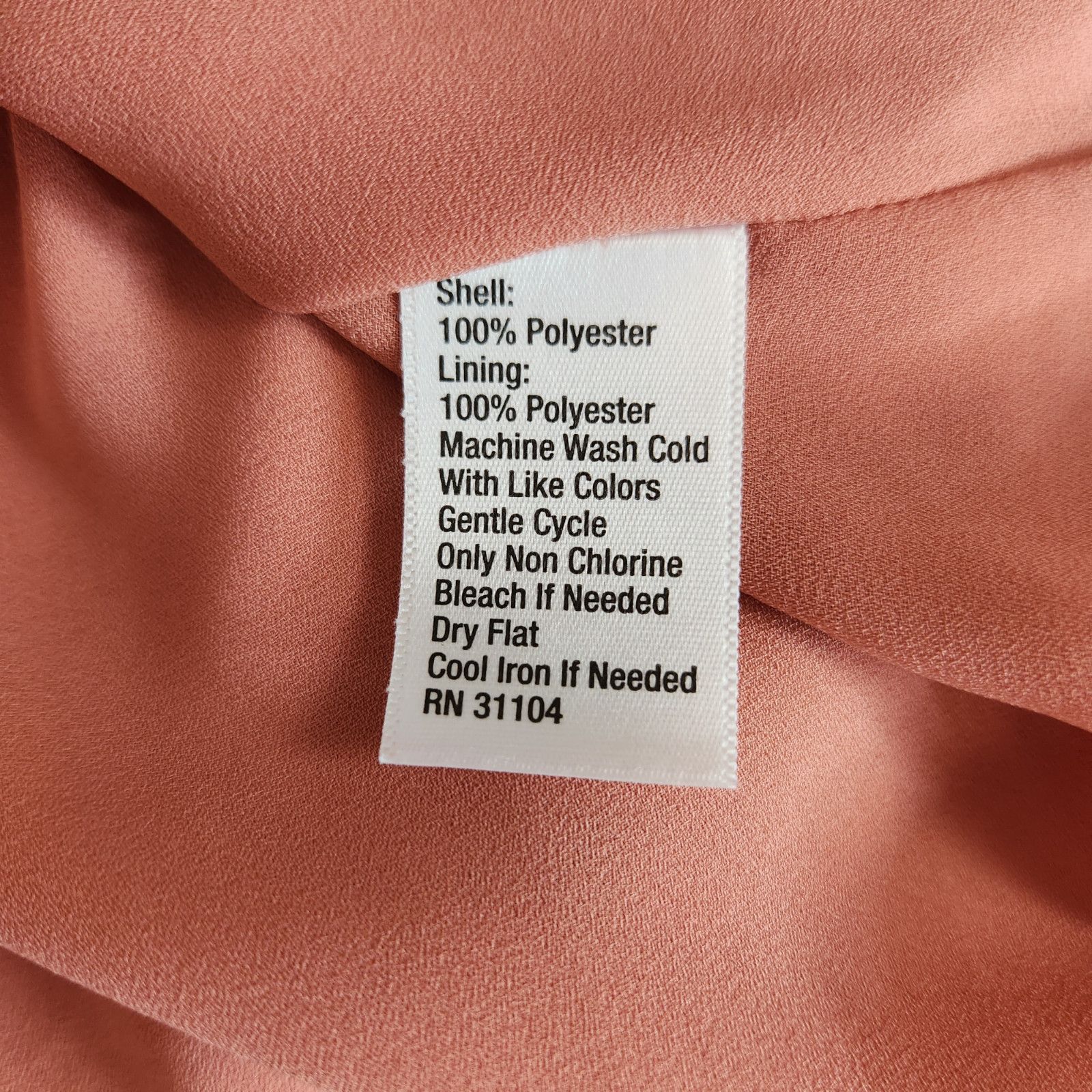 Madison Madison Womens Medium Peach Polka Dot Wrap Dress W/ Belt Size M / US 6-8 / IT 42-44 - 12 Thumbnail