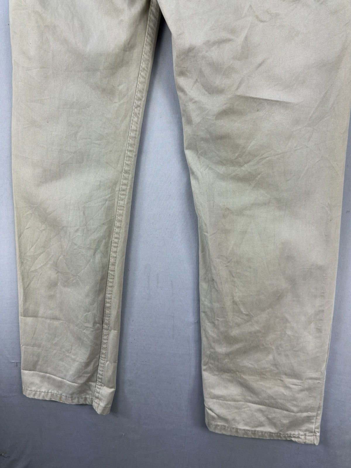 Lee Vintage 90’s Lee Khaki Trouser Pants Size US 33 - 8 Thumbnail