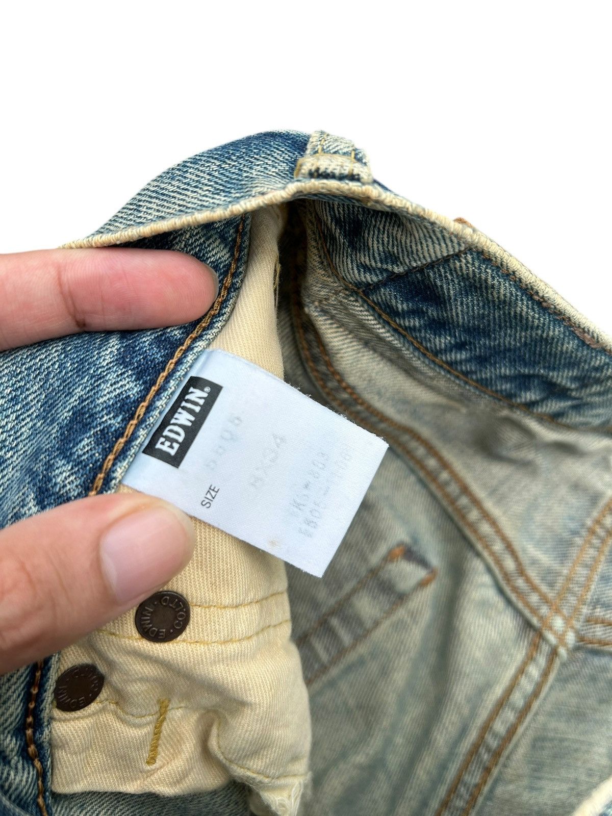 Kapital Vintage Edwin 505x Selvedge Dirty Distressed Denim Jeans Size US 28 / EU 44 - 6 Thumbnail