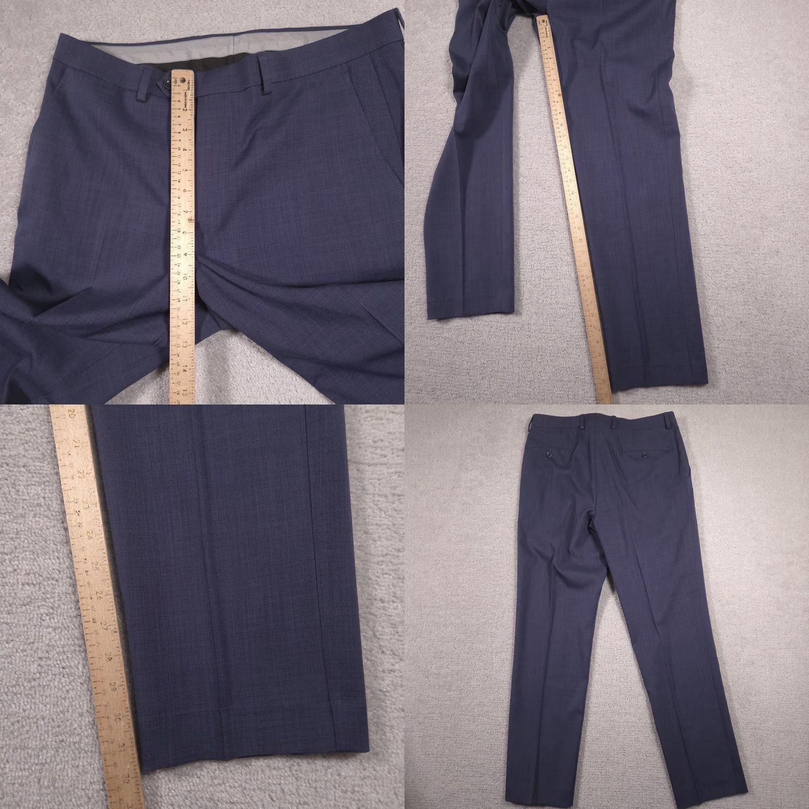 Michael Kors Michael Kors Dress Pants Mens 34x32 Blue Flat Front Stretch Slacks Business Size US 34 / EU 50 - 8 Thumbnail