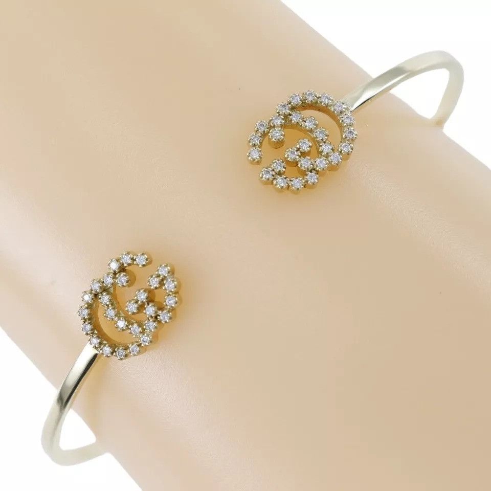 Gucci GUCCI GG running Bangle K18 yellow gold/diamond Size ONE SIZE - 6 Thumbnail