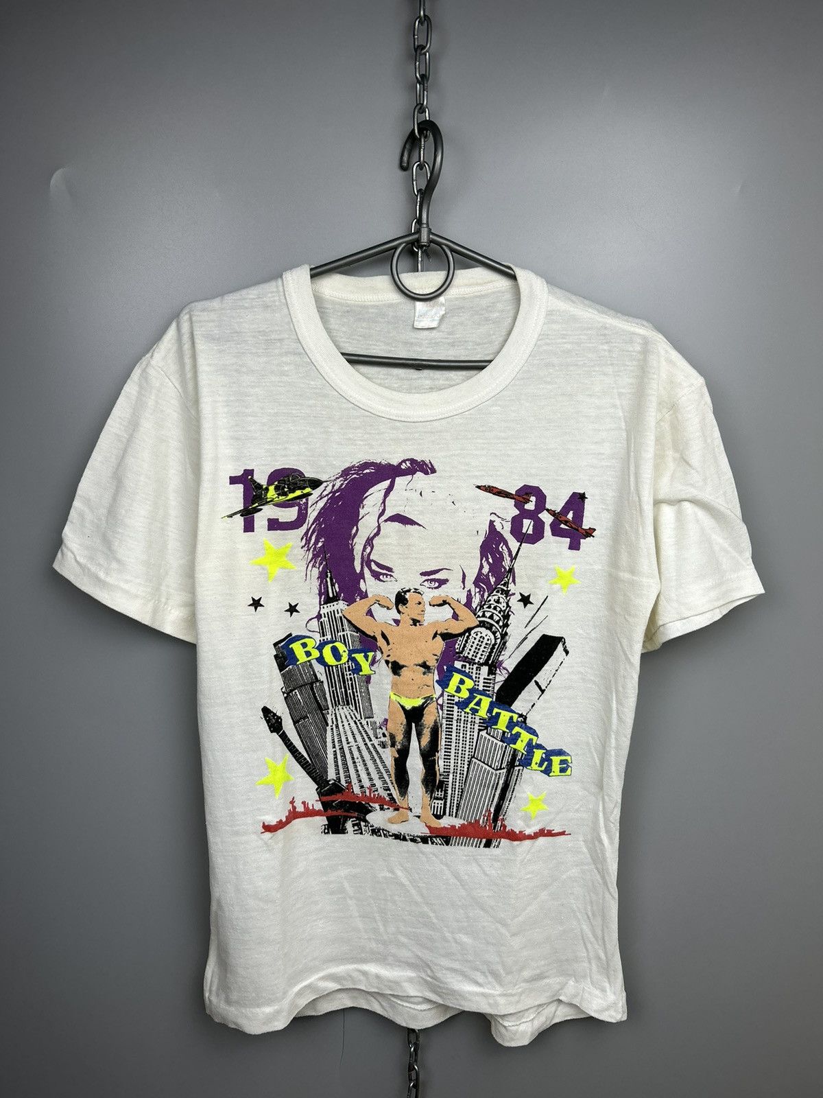 Band Tees × Vintage Vintage 80s Culture Club Boys George Tee Rare Size US L / EU 52-54 / 3 - 1 Thumbnail