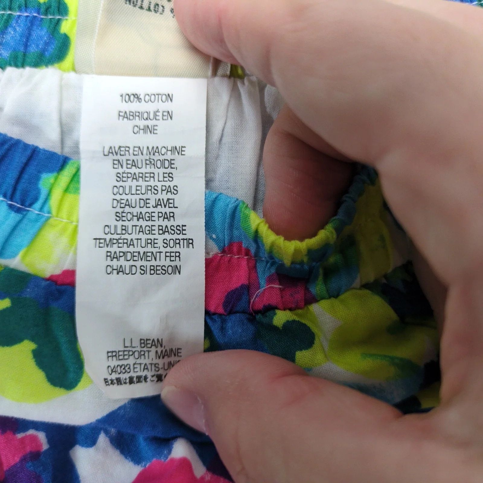 L.L. Bean LL Bean Floral Mini Skirt Sz 14 Elastic Waist Ruffle A-Line Size 36" / US 14 / IT 50 - 5 Thumbnail