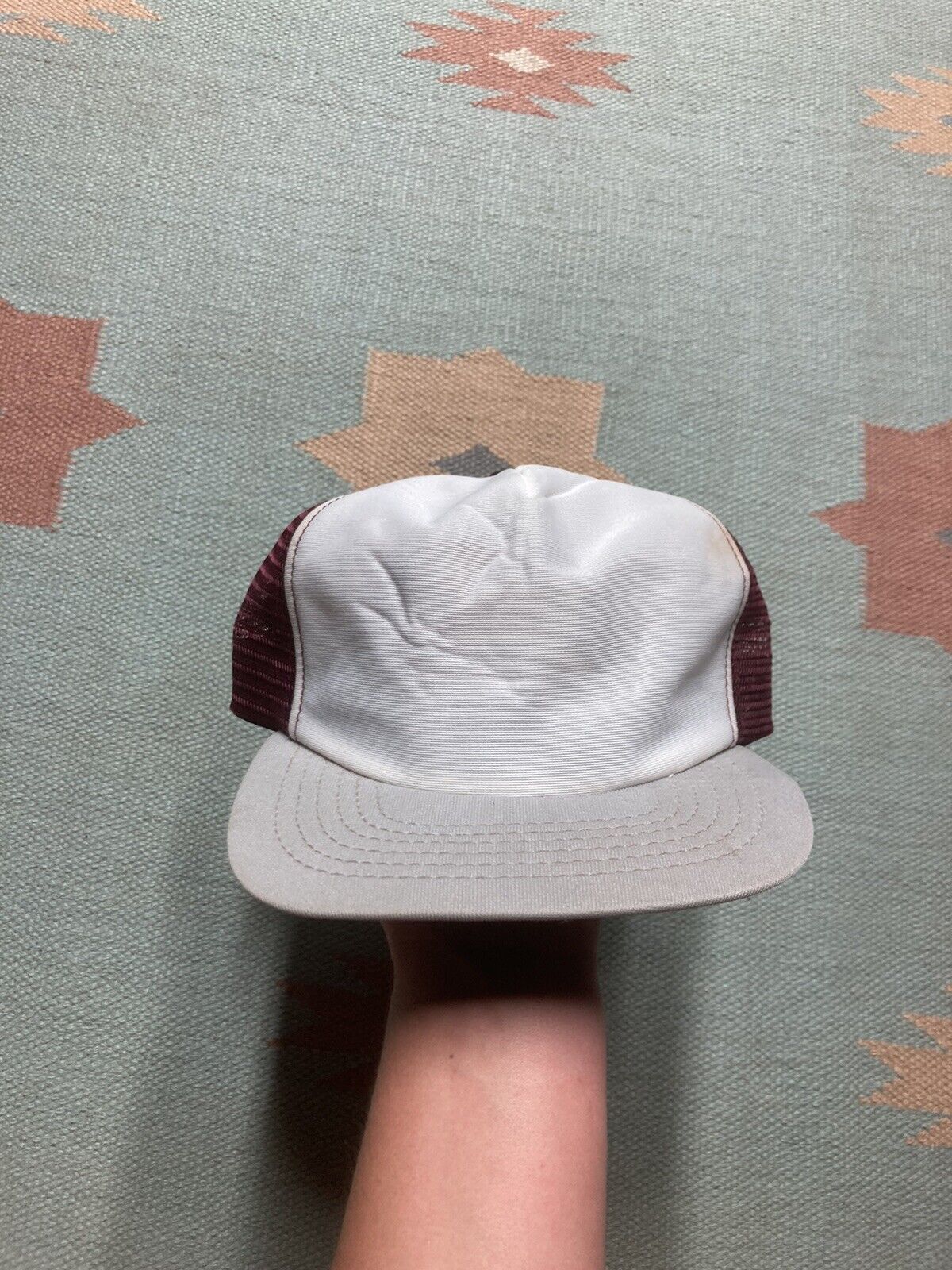 New Era × Vintage VTG 80s trucker hat tri tone new era USA SnapBack pro design Size ONE SIZE - 2 Thumbnail