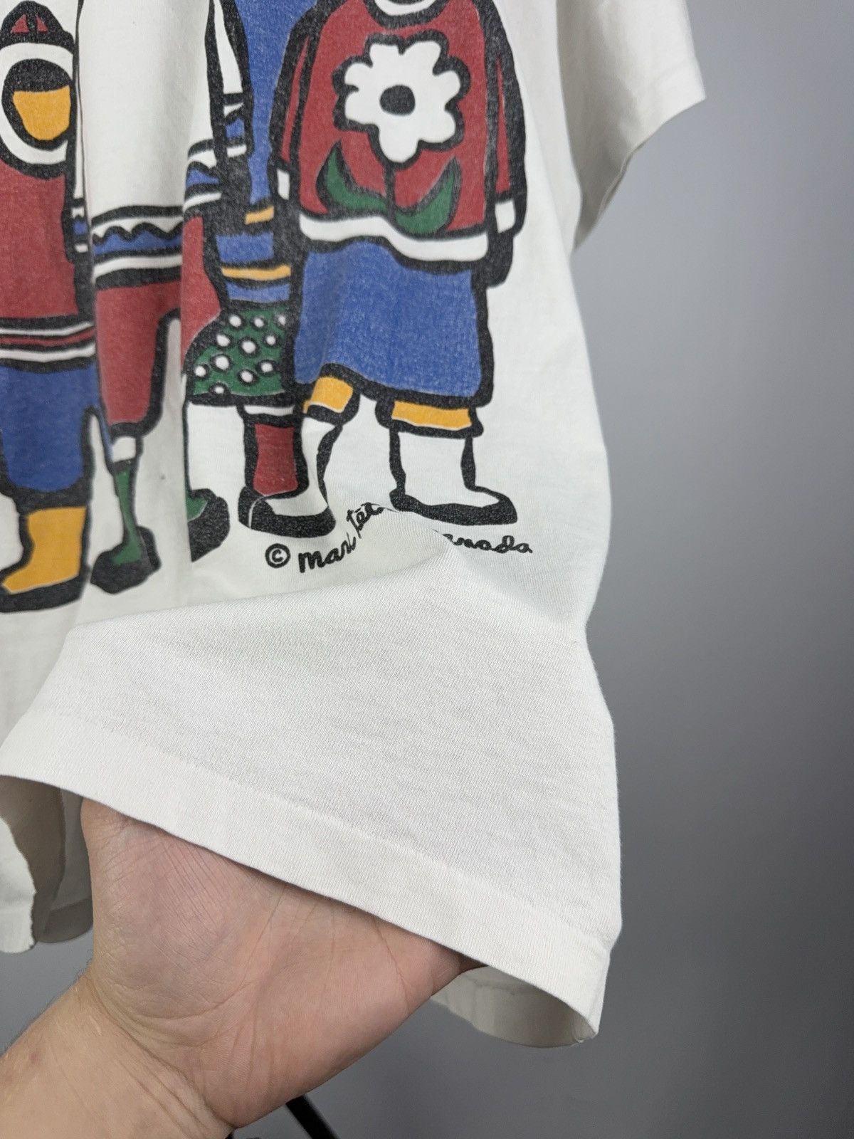 Vintage Vintage 1990s Marc Tetro Canada Inuit Art Graphic T-Shirt XL Size US XL / EU 56 / 4 - 3 Thumbnail