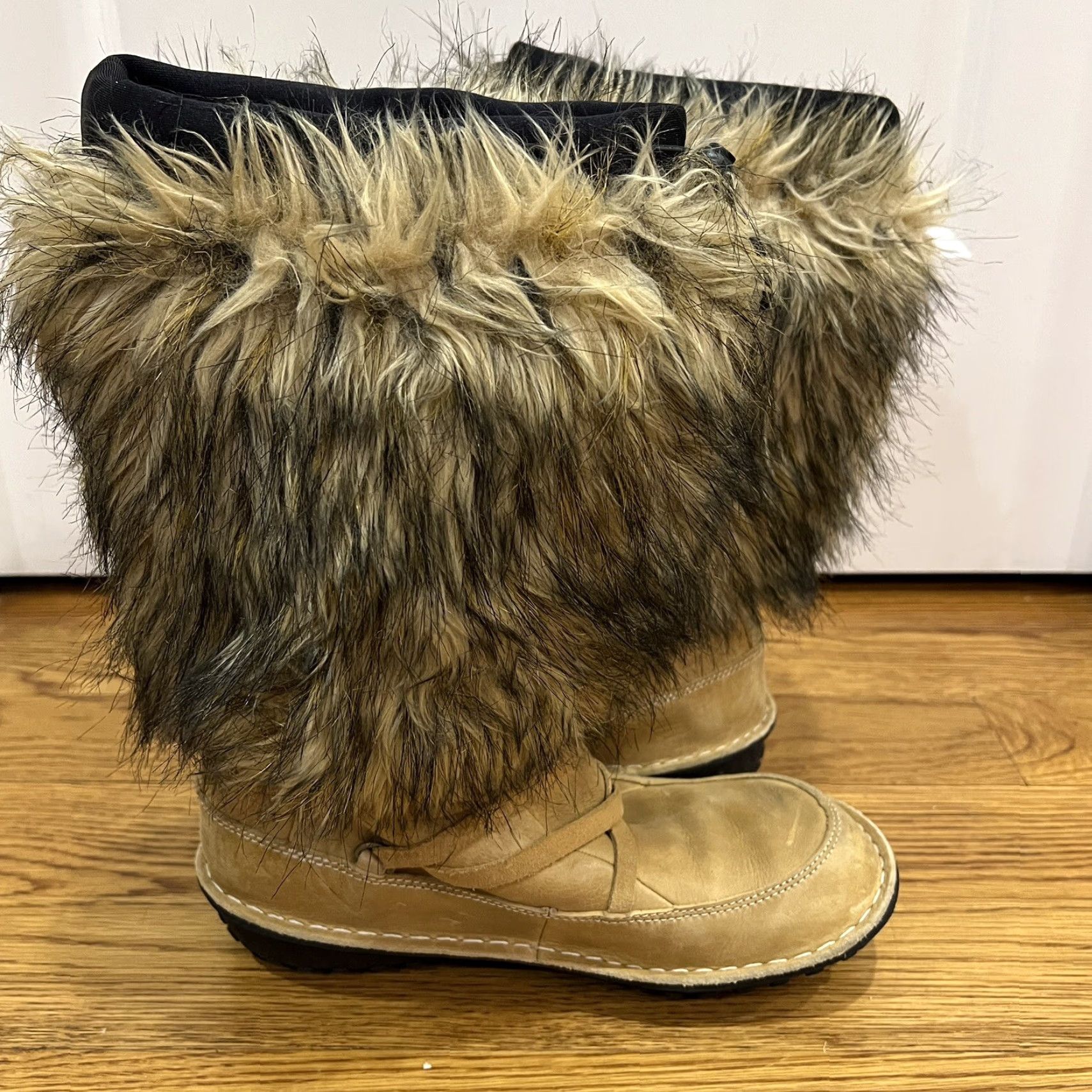 SOREL Sorel Ahnah Thinsulate Winter Snow Boots Women Size 8 Waterproof Insulated Brown Faux Fur Leather Mid-Calf Size US 8 / IT 38 - 7 Thumbnail
