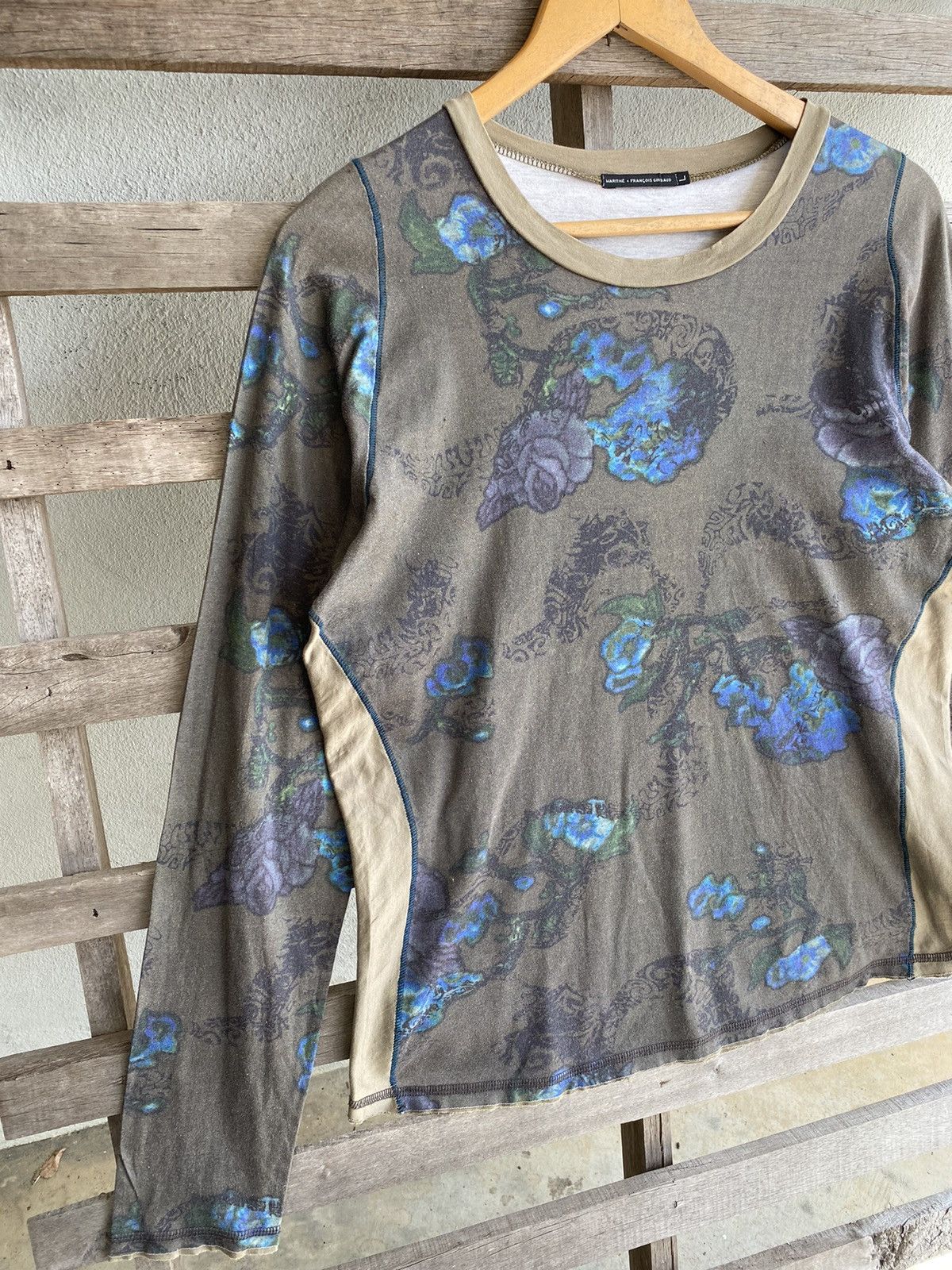 Marithe + Francois Girbaud 🔥 Rare 🔥 MFG floral longsleeve shirt Size L / US 10 / IT 46 - 3 Thumbnail