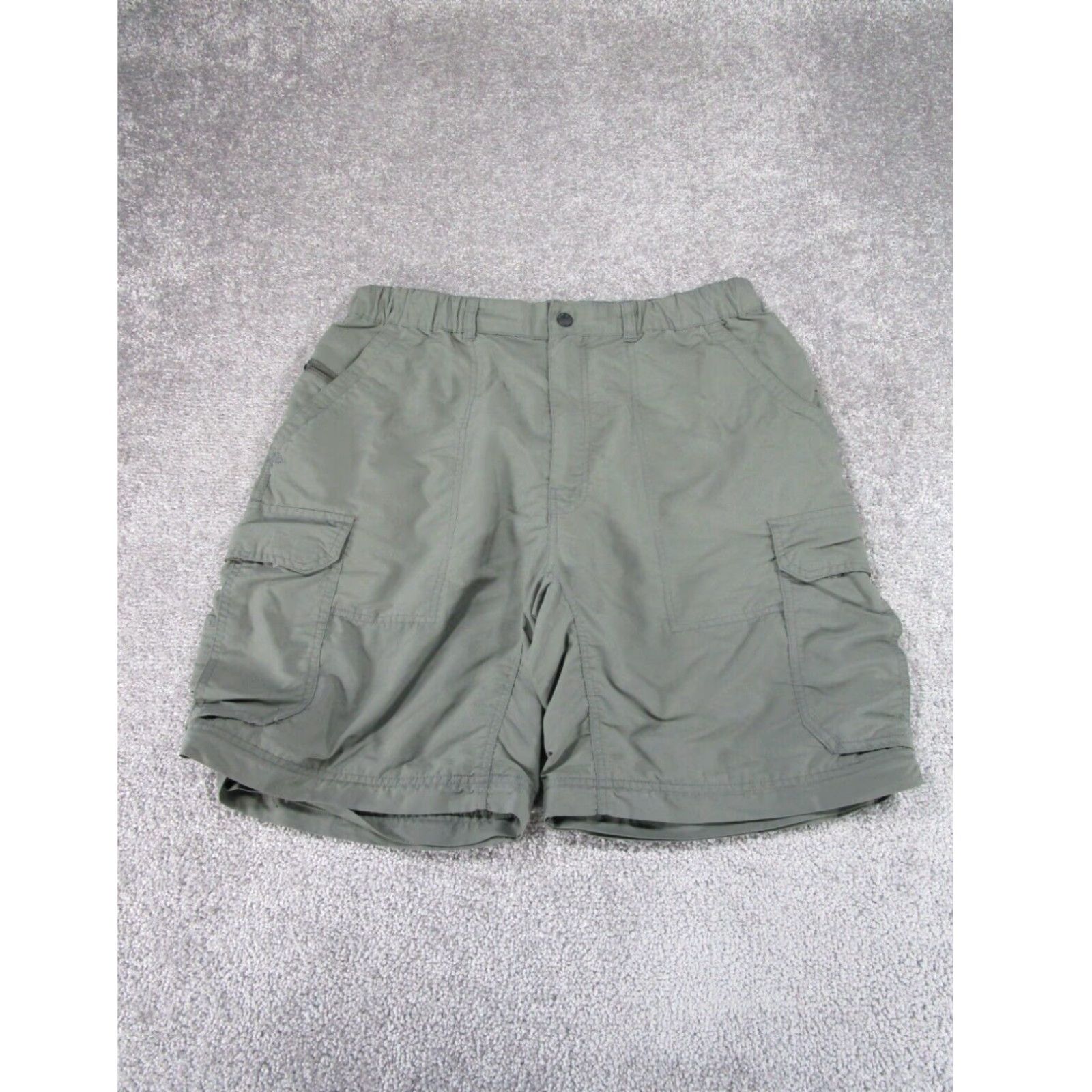 Vintage REI Cargo Shorts Mens Large Green Nylon Hiking Utility Size US 33 - 1 Thumbnail