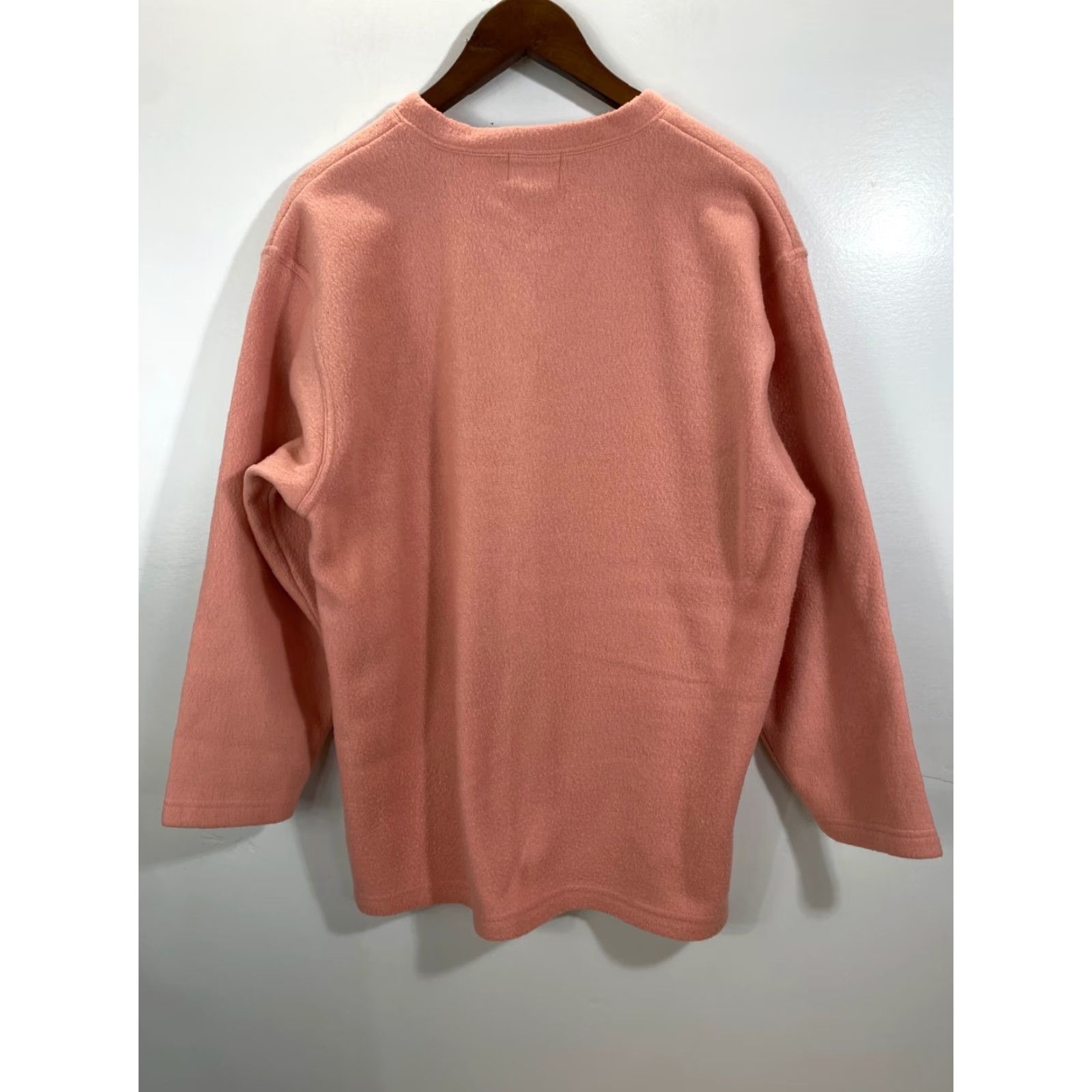 Vintage VINTAGE Cheetah Sweater Women Pullover Long Sleeve V-Neck Size M Pink Peach Style Casual #1204 Size M / US 6-8 / IT 42-44 - 2 Thumbnail