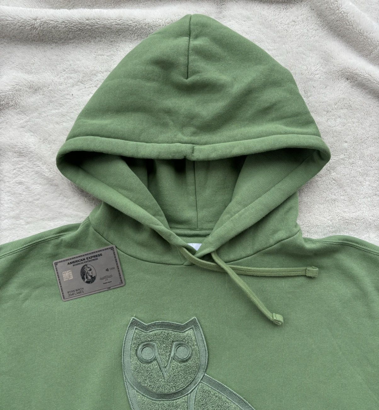 October's Very Own OVO Watercress Green Chenille OG Owl Hoodie Size US XL / EU 56 / 4 - 2 Thumbnail