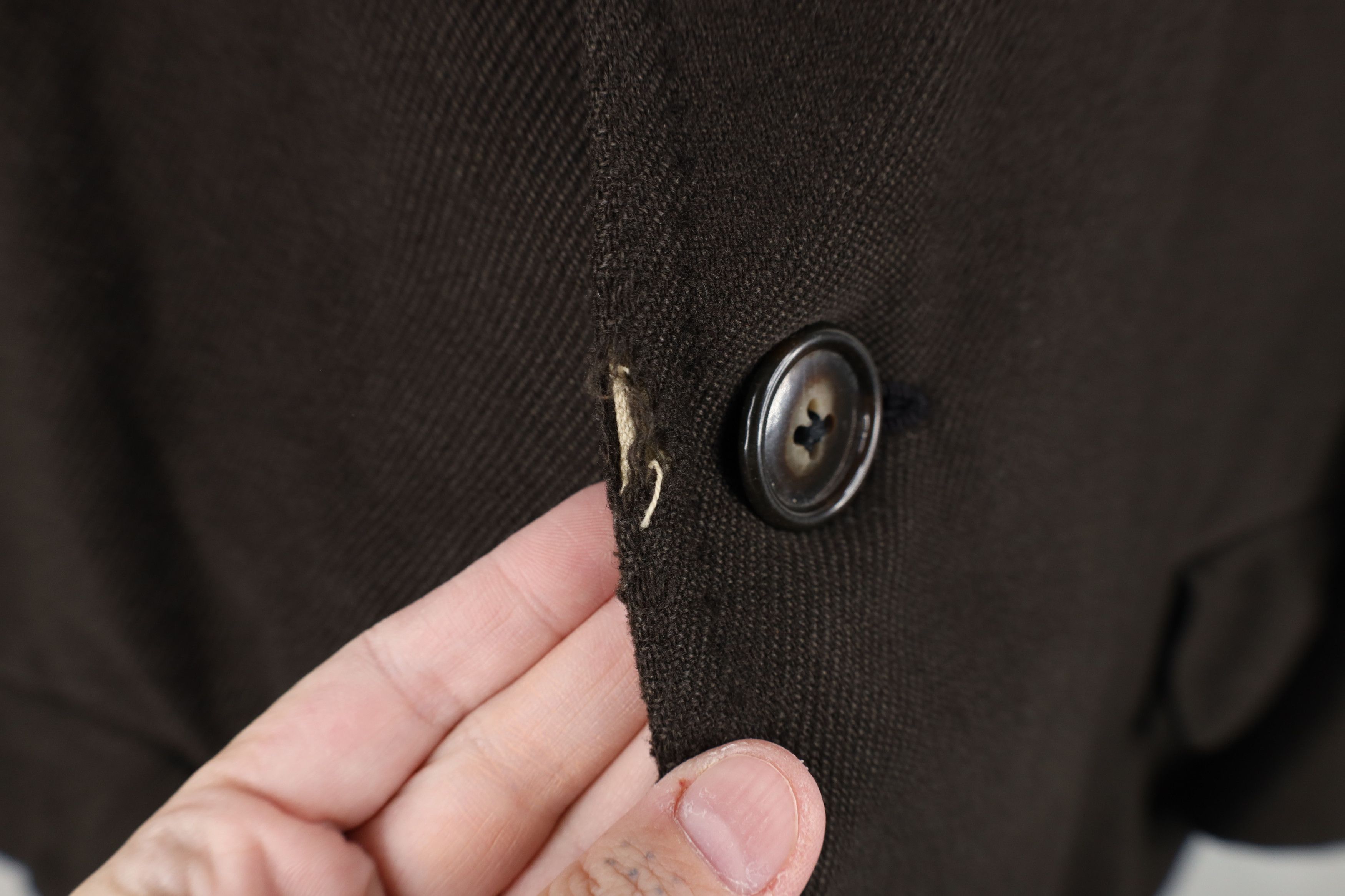 Vintage Vintage 60s Rockabilly Cashmere Overcoat Jacket Brown USA Size US XXL / EU 58 / 5 - 4 Thumbnail
