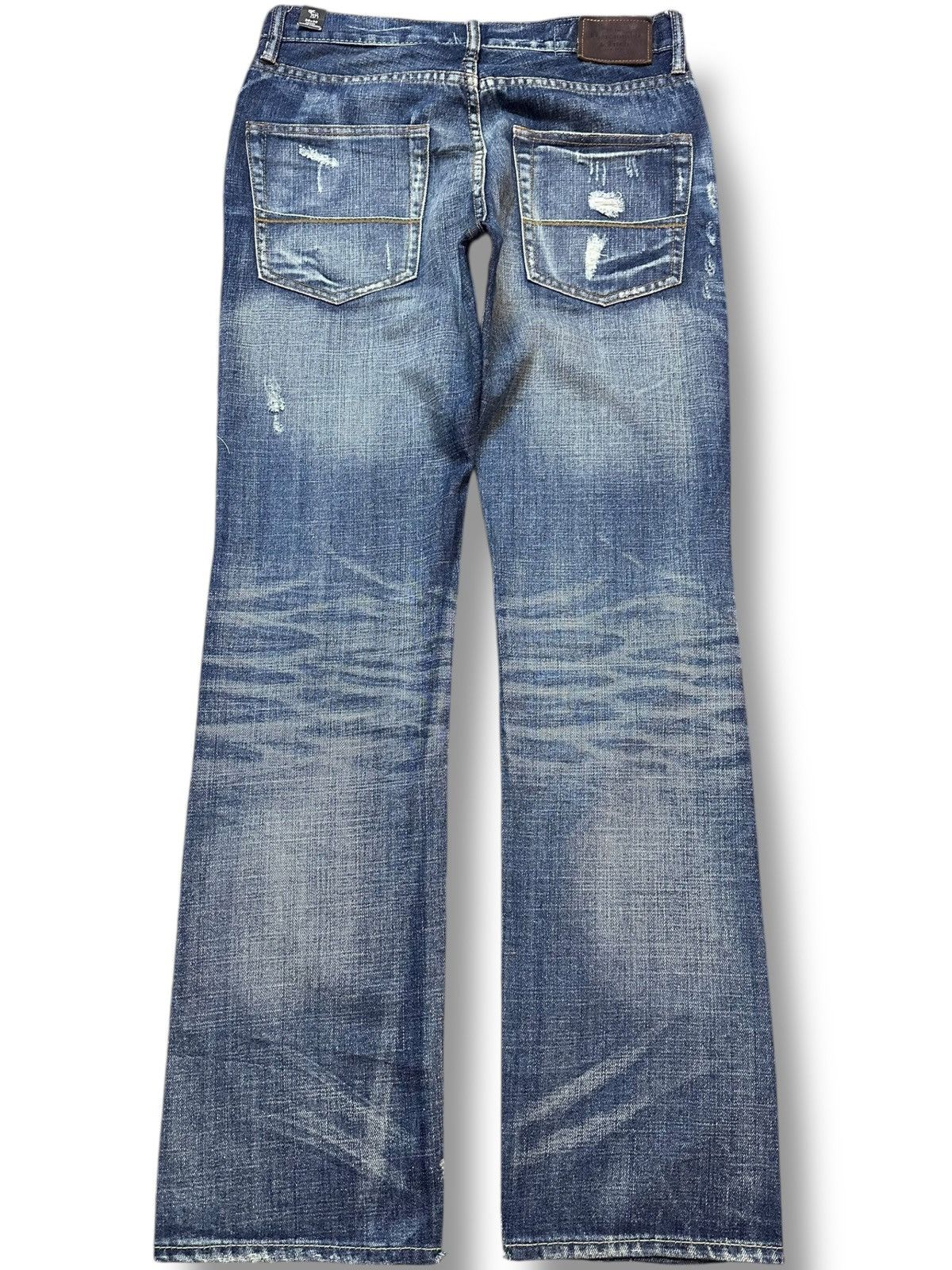 Abercrombie & Fitch Vintage Abercrombie&Fitch Horton Straight Ripped Denim Size US 30 / EU 46 - 5 Thumbnail
