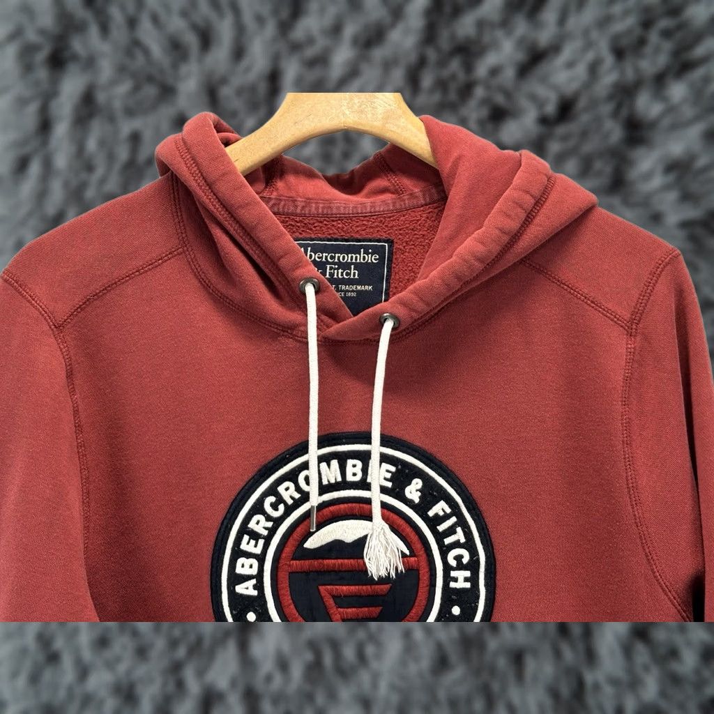 Abercrombie & Fitch VINTAGE Abercrombie & Fitch Hoodie Sweatshirt Men’s XXL Red Y2K Preppy Thrashed READ Size US XXL / EU 58 / 5 - 1 Thumbnail