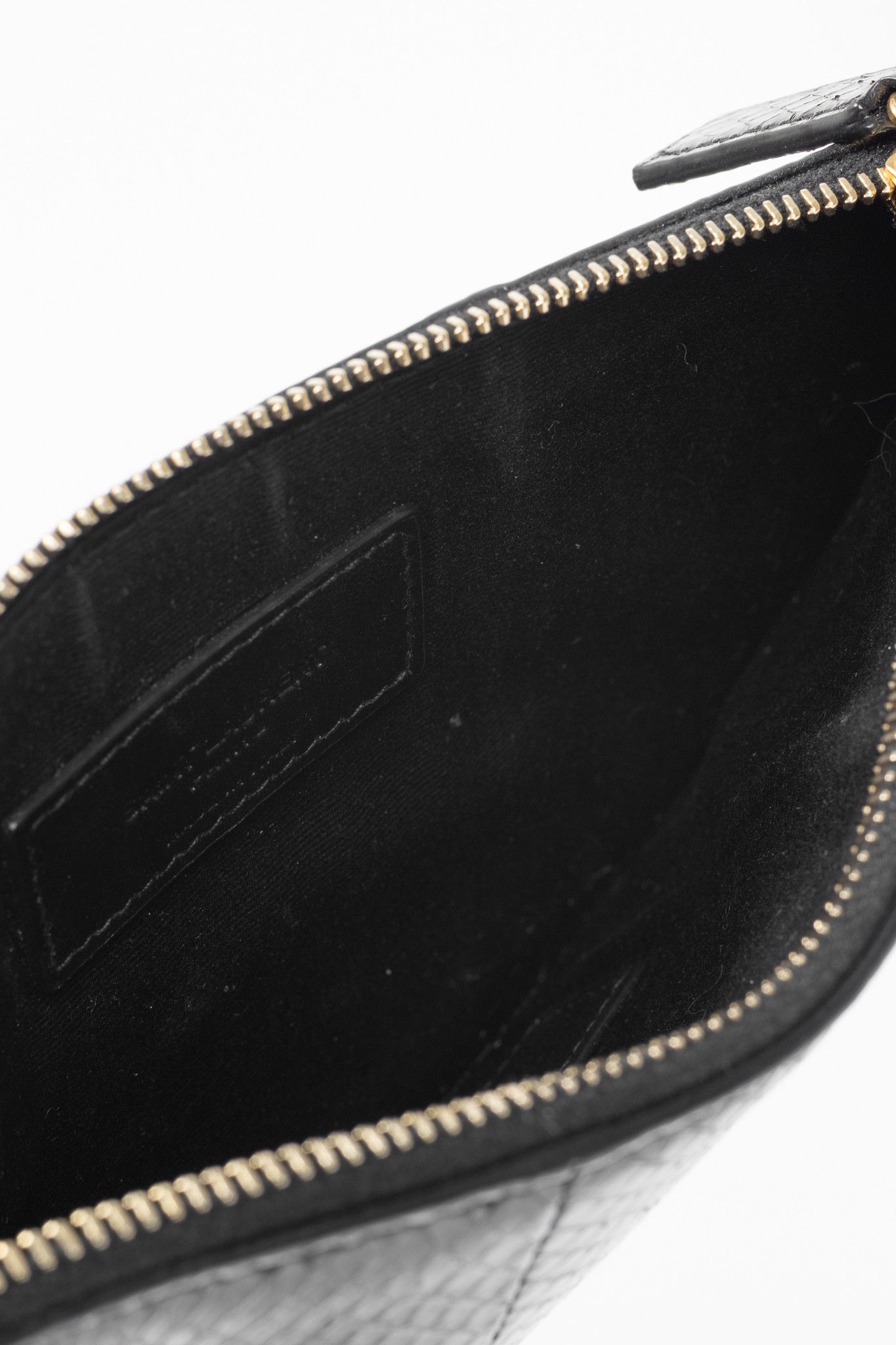 Saint Laurent Paris Saint Laurent Black Snakeskin Flat Wallet Size ONE SIZE - 8 Thumbnail