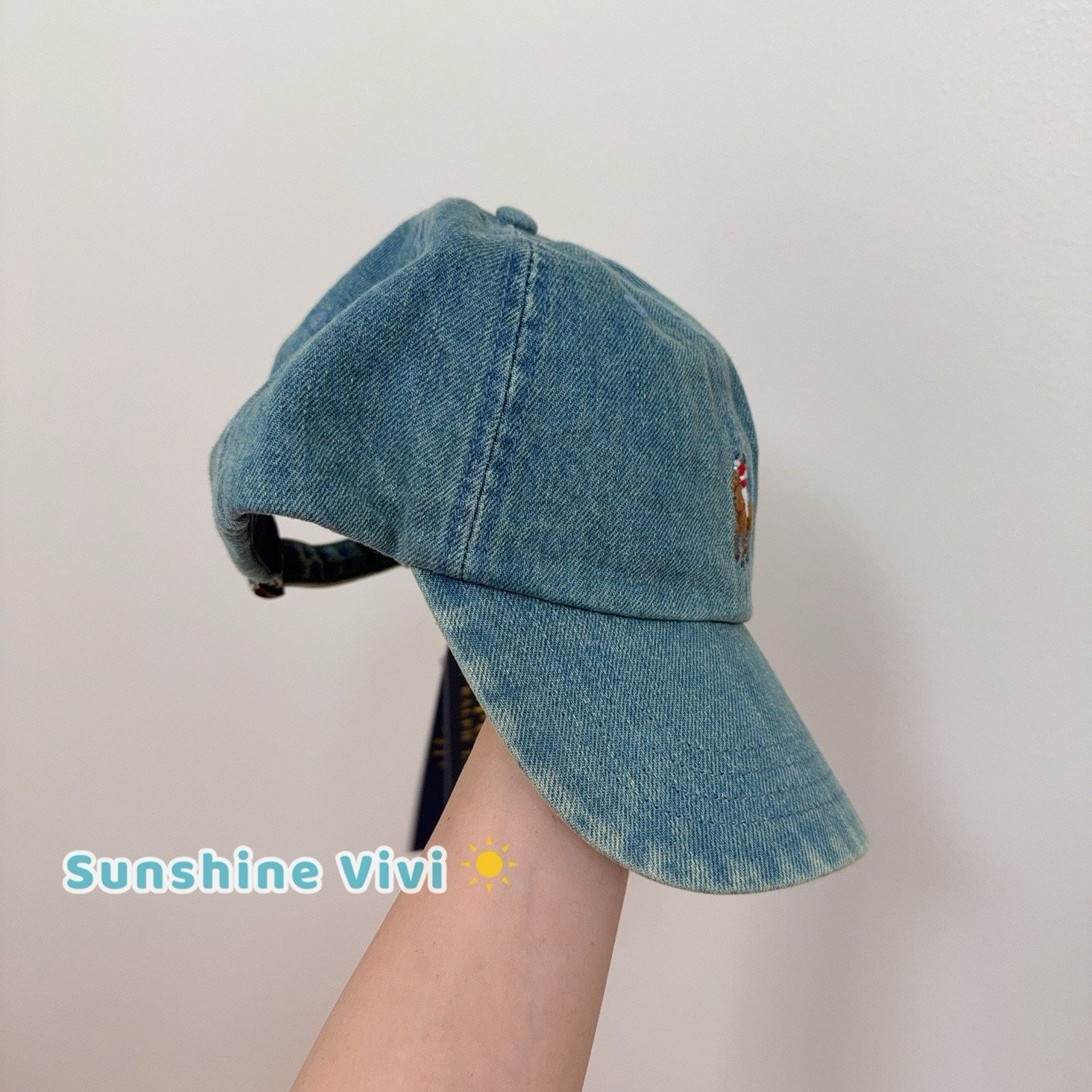 Polo Ralph Lauren NWT Polo Ralph Lauren Polo Pony Denim Baseball Cap Blue Size ONE SIZE - 2 Thumbnail