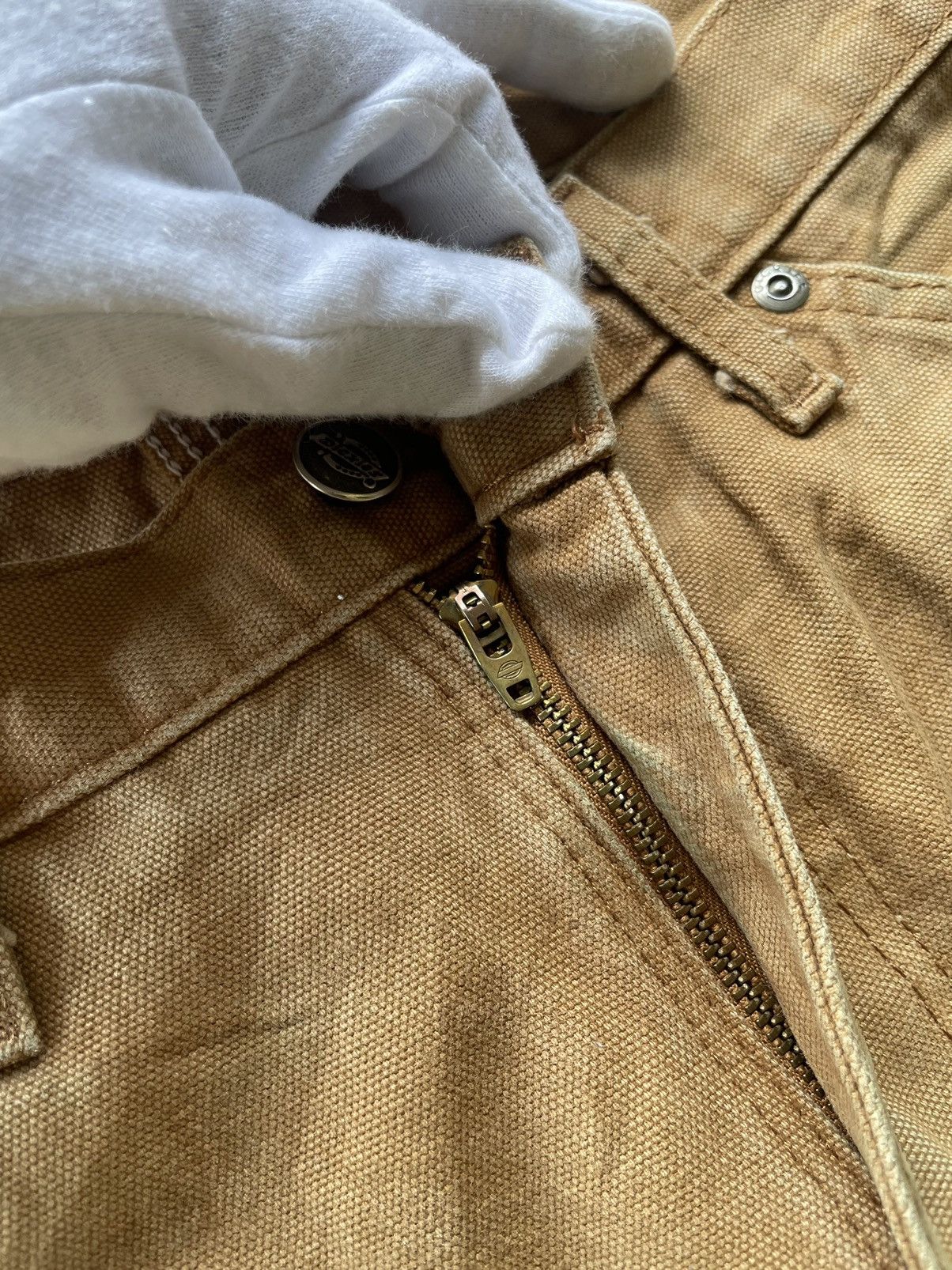 Dickies Vintage 90s Dickies Carpenter Distressed Canvas Straight Size US 33 - 9 Thumbnail