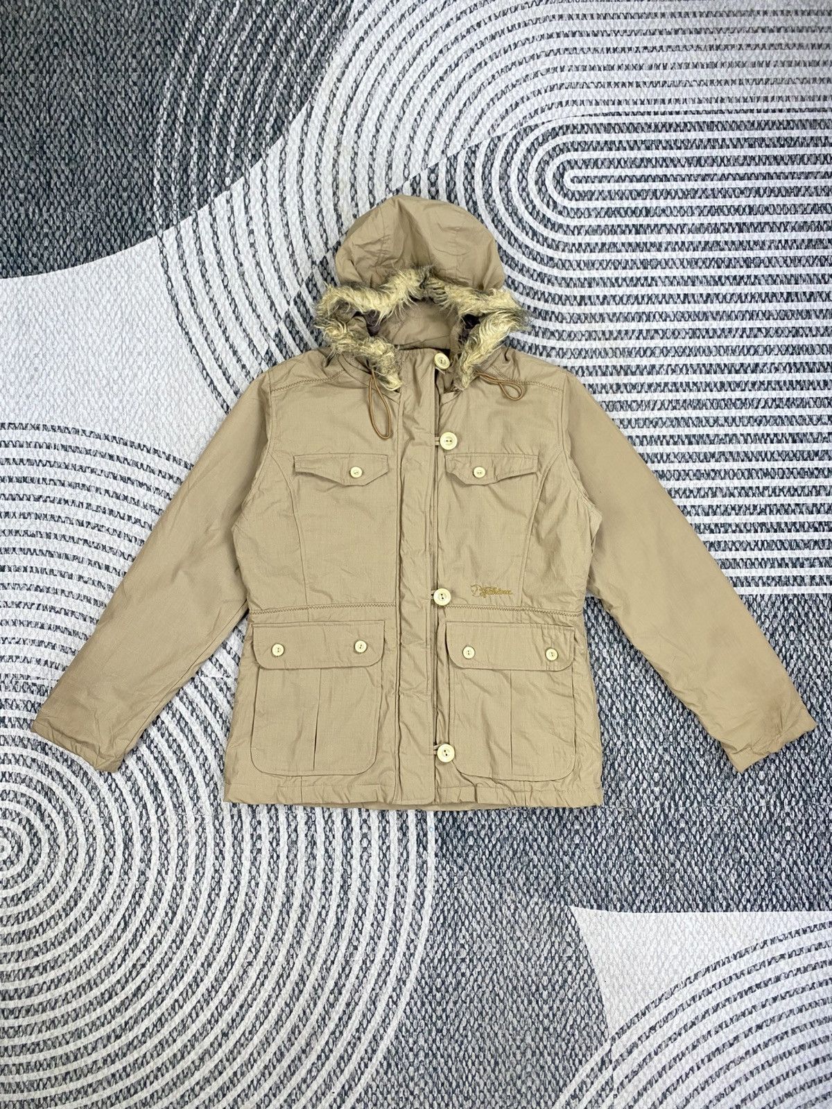 Fjallraven Vintage Fjall Raven Faux Fur Trim Hooded Jacket Size M / US 6-8 / IT 42-44 - 1 Thumbnail