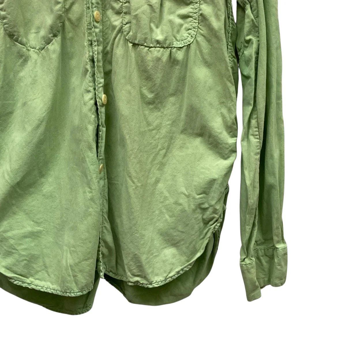 Takahiromiyashita The Soloist. Linen Western Long Sleeve Cowboy Shirt Size US M / EU 48-50 / 2 - 3 Thumbnail