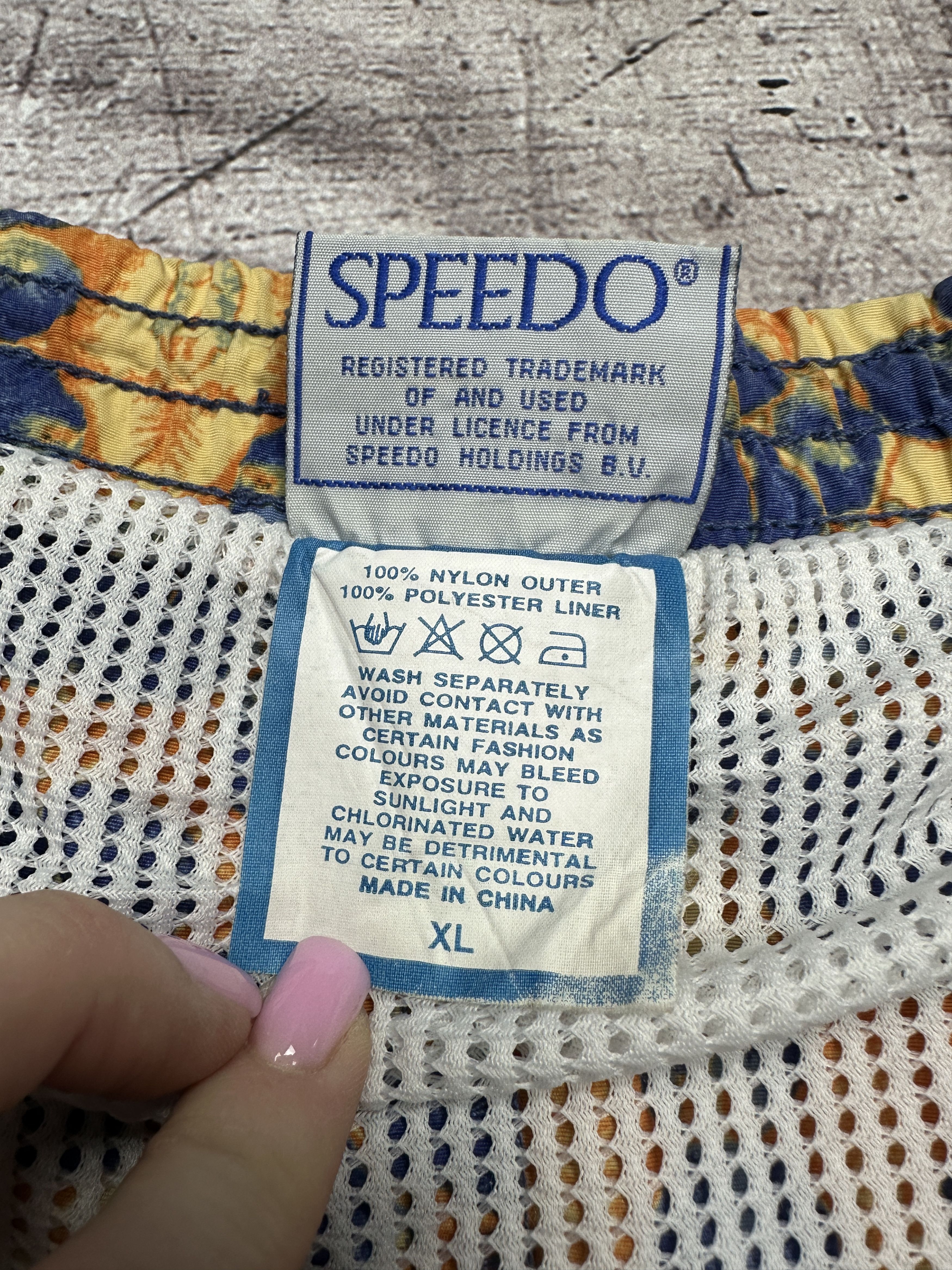 Speedo Speedo 90s Vintage Mens Nylon Swimming Shorts Size US 36 / EU 52 - 6 Thumbnail