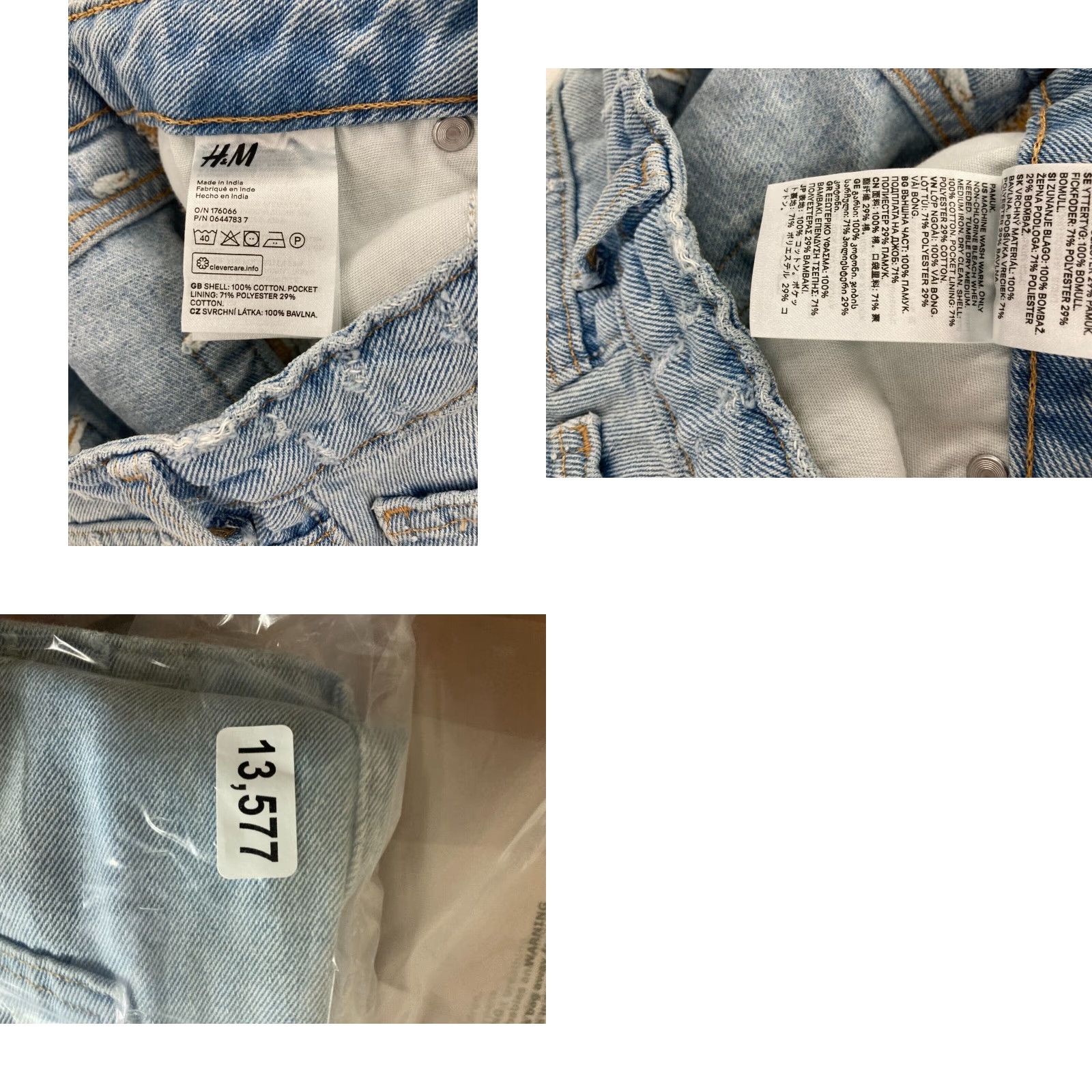 H&M H&M Jean Skirt Womens 4 Distressed NWT Size 27" / US 4 / IT 40 - 8 Thumbnail