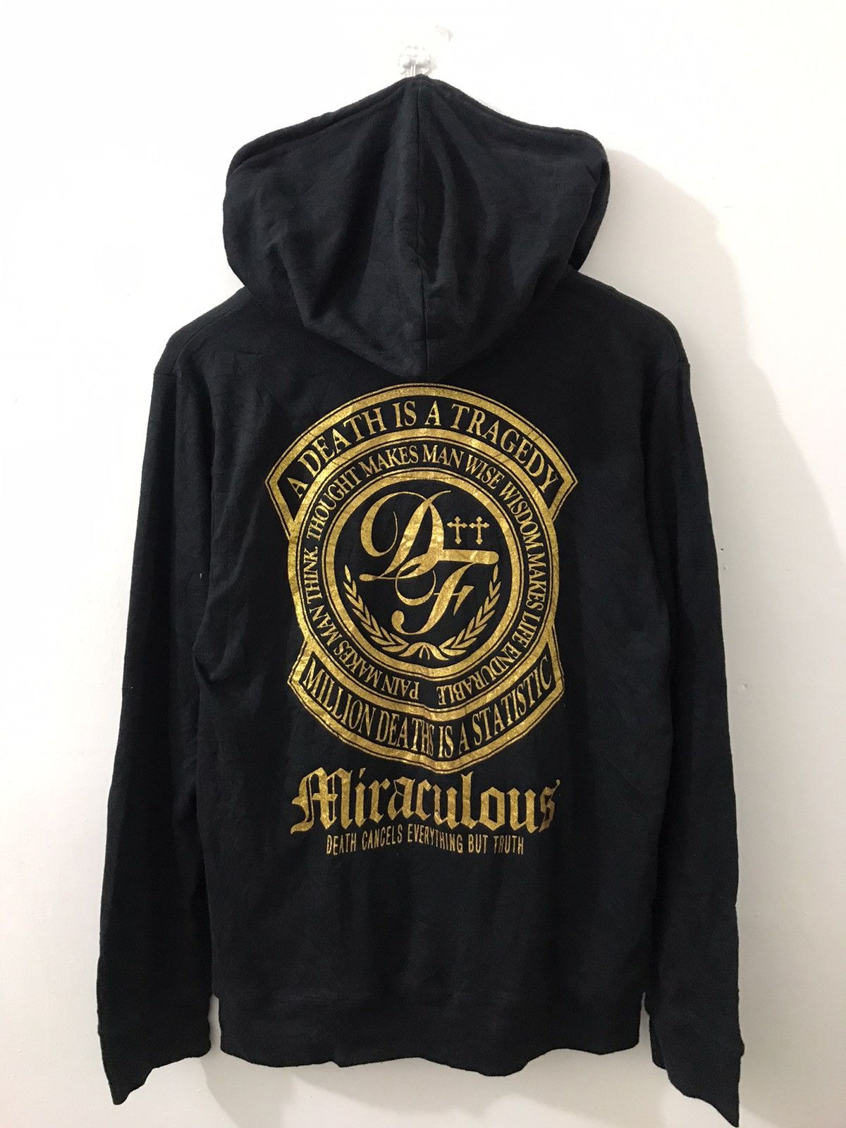 If Six Was Nine × Japanese Brand × Le Grande Bleu (L.G.B.) Beaumere Miraculous Gold Cross Zip Hoodie ifsix lgb style Size US M / EU 48-50 / 2 - 3 Thumbnail