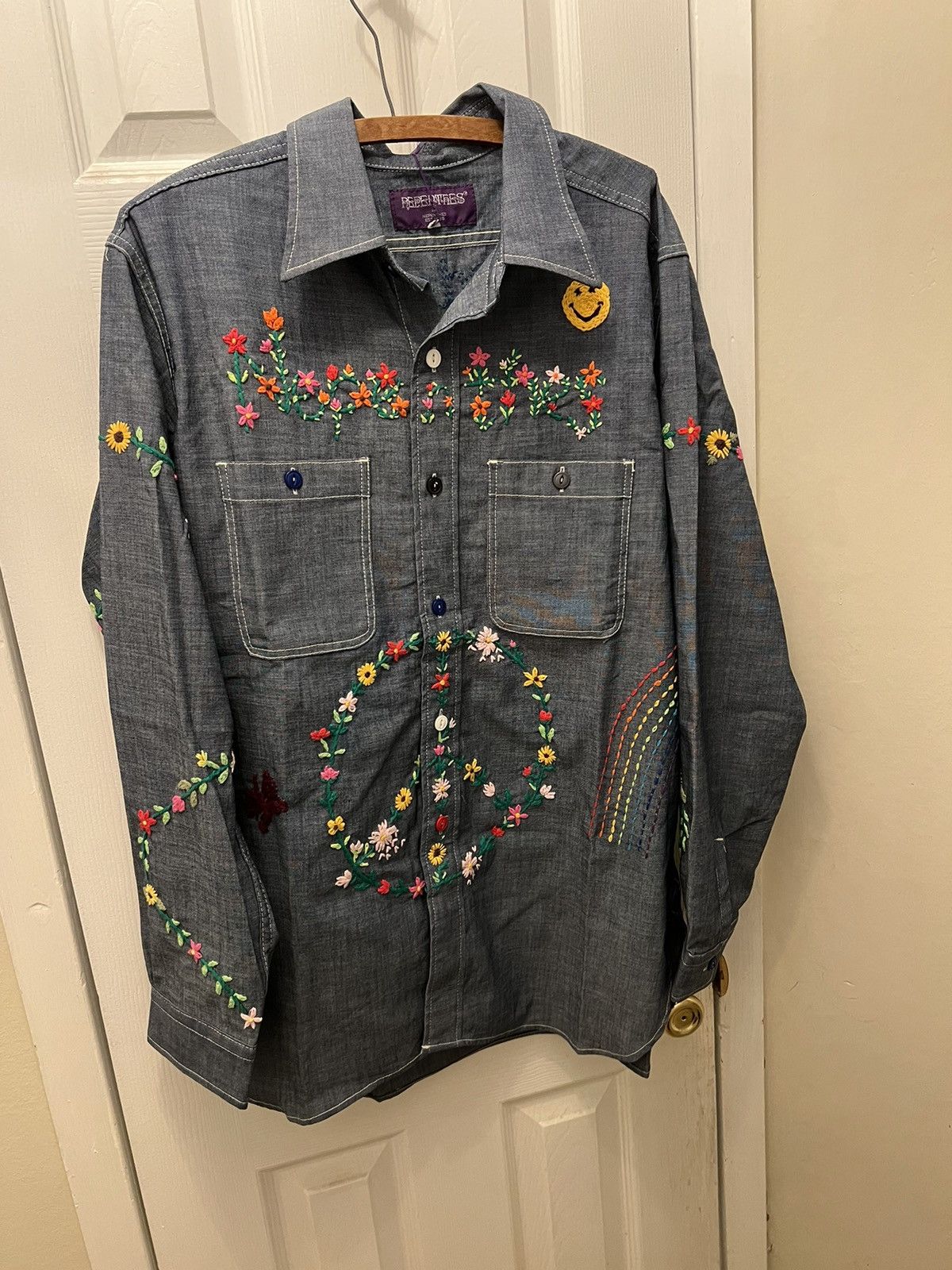 Needles NEPENTHES X OTAKARA NYC - Work Shirt - Chambray NEEDLES Size US M / EU 48-50 / 2 - 8 Thumbnail