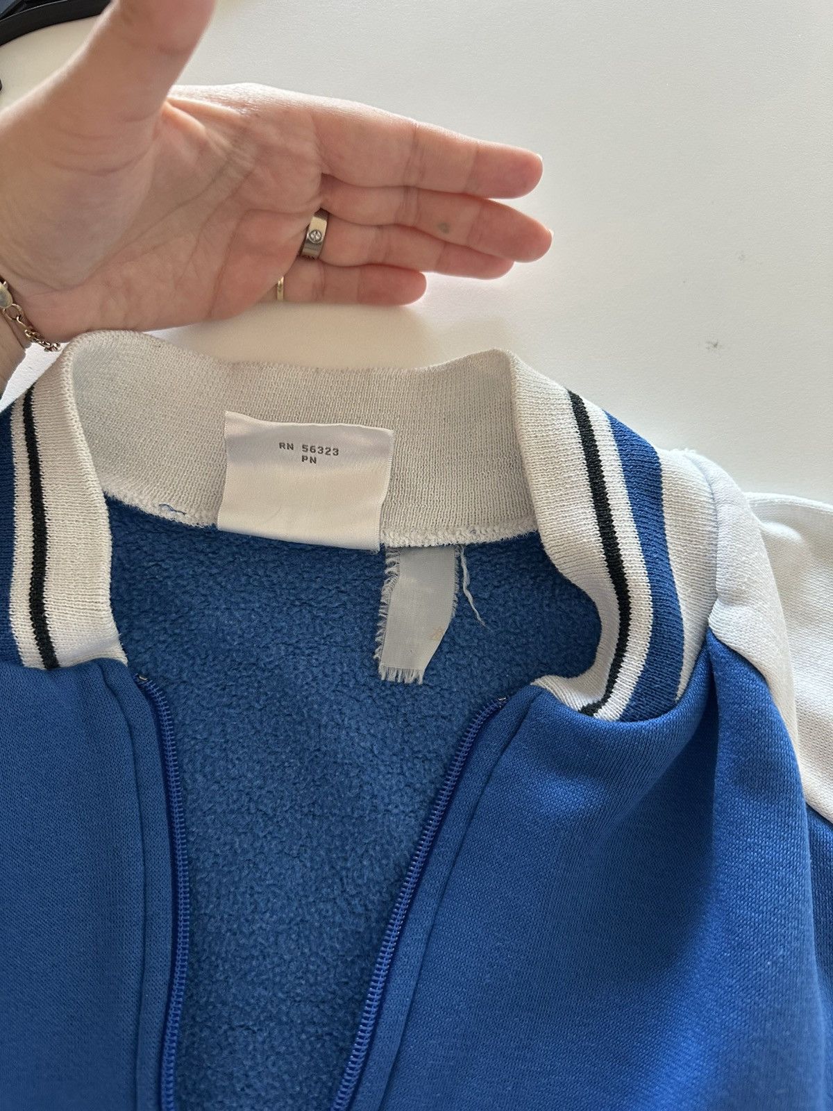 Nike Vintage Nike Track Jacket Cotton Fleece Blue Zip M 80s Retro Size US M / EU 48-50 / 2 - 6 Thumbnail