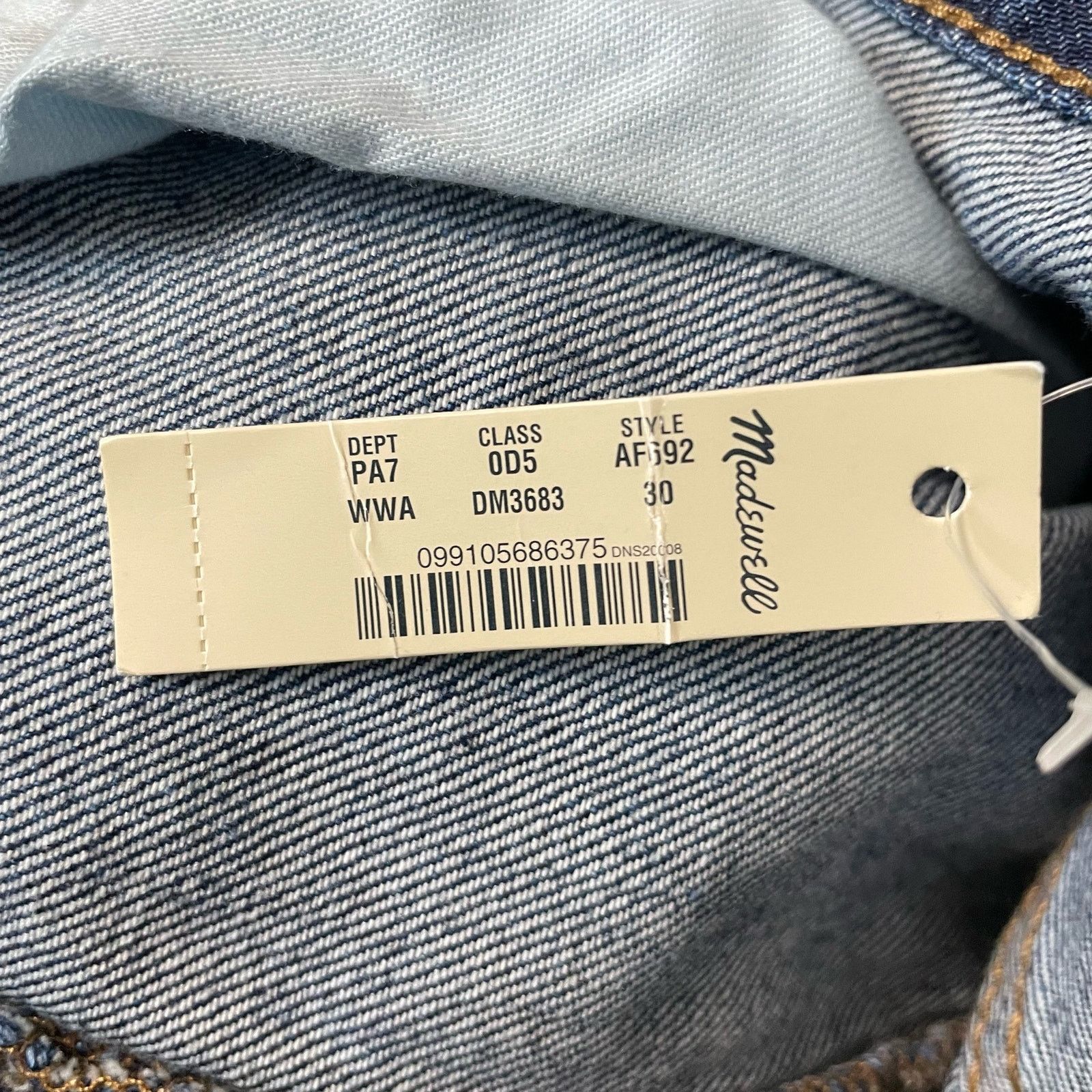 Madewell Madewell Perfect Vintage Jeans 30 Denim High Rise Casual Size 32" / US 10 / IT 46 - 6 Thumbnail