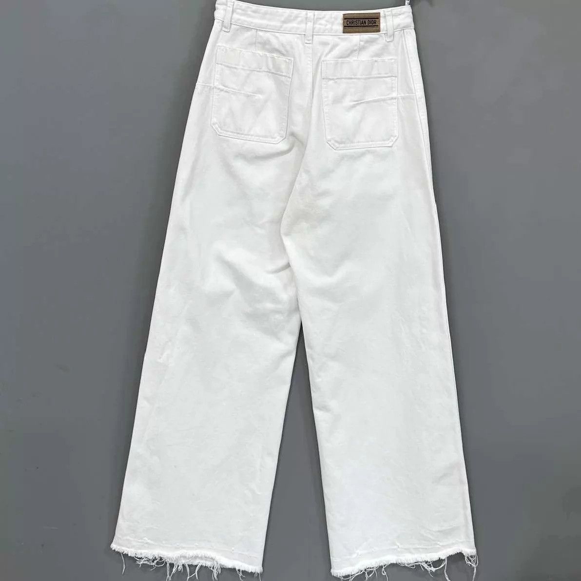 Dior Dior Double Pocket Logo Wide Leg Trousers Size 27" / US 4 / IT 40 - 3 Thumbnail