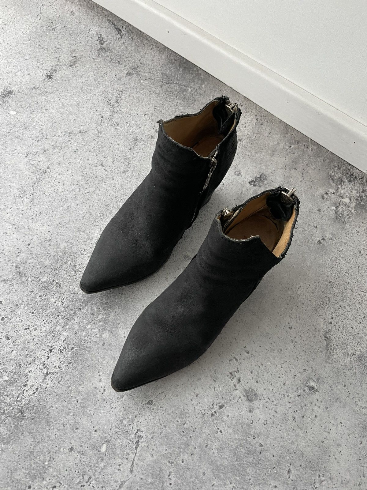 A.S.98 A.S.98 Airstep Cossacks Avant Garde Black Leather Shoes Size US 7 / IT 37 - 3 Thumbnail