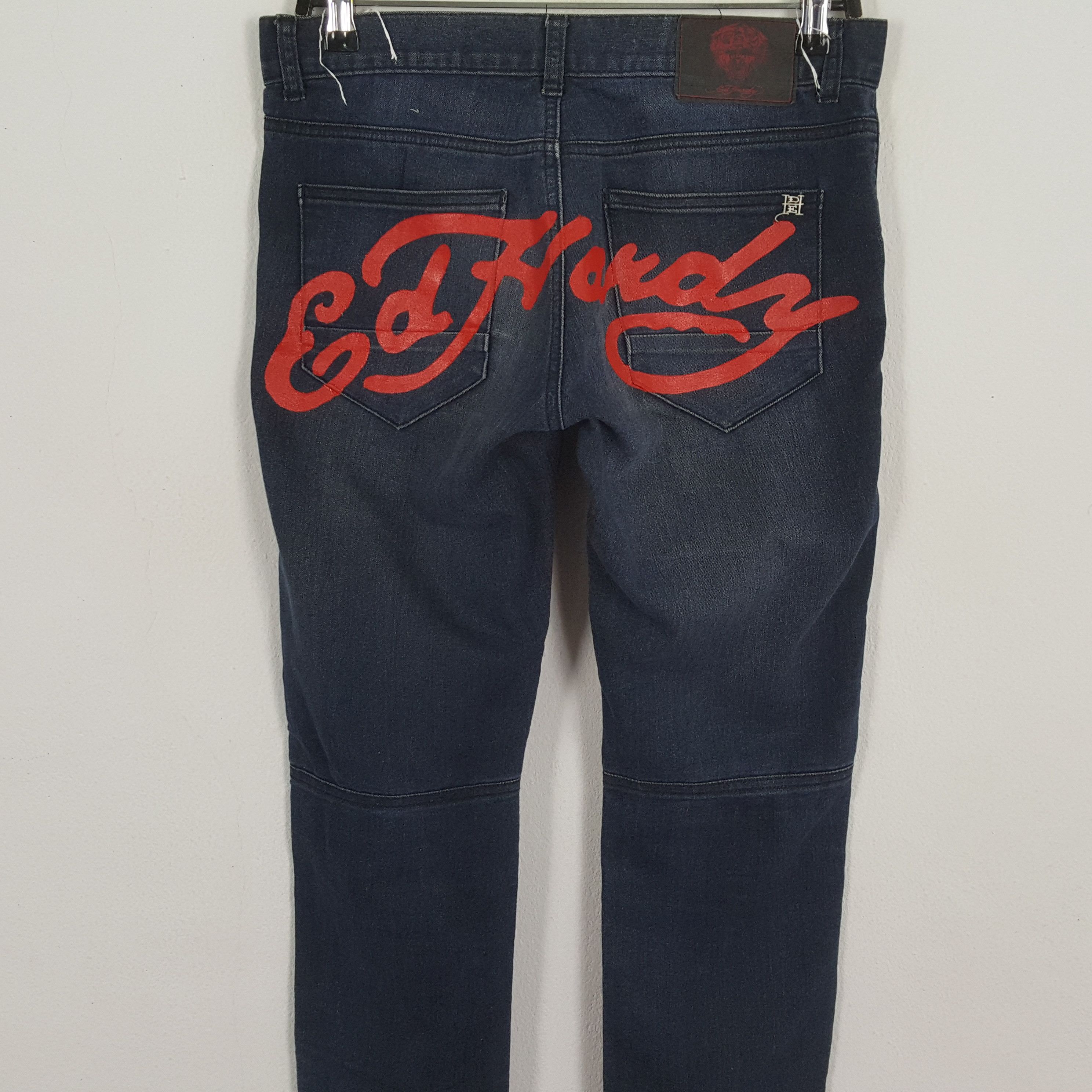 Ed Hardy × Vintage ED HARDY Streetwear Fashion Style Custom Art Jeans Size 30" / US 8 / IT 44 - 2 Thumbnail
