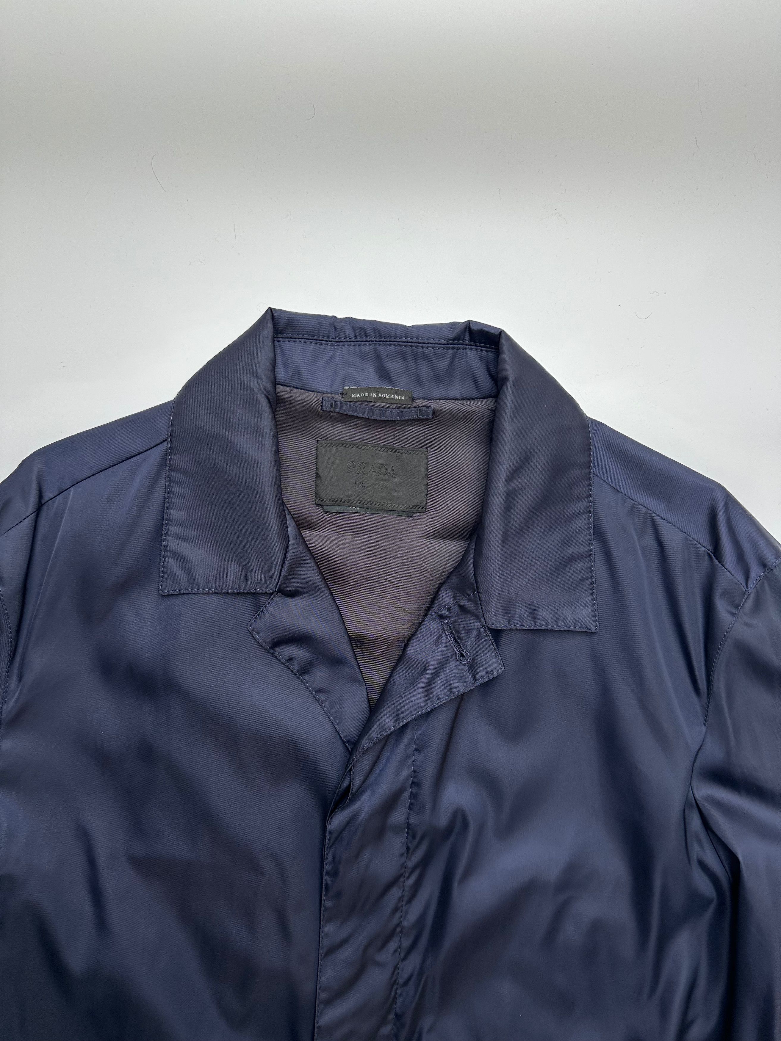 Prada PRADA Nylon Re-edition single breasted coat navy Size US M / EU 48-50 / 2 - 6 Thumbnail