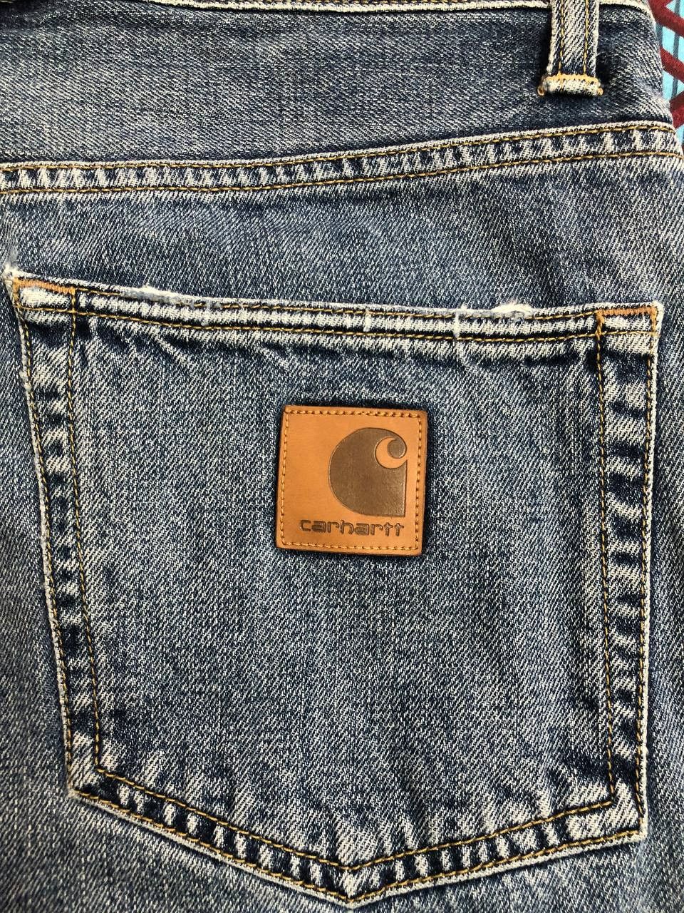 Carhartt Vintage 90's Carhartt Work Pronco Pocket Faded denim Jeans Size US 32 / EU 48 - 6 Thumbnail