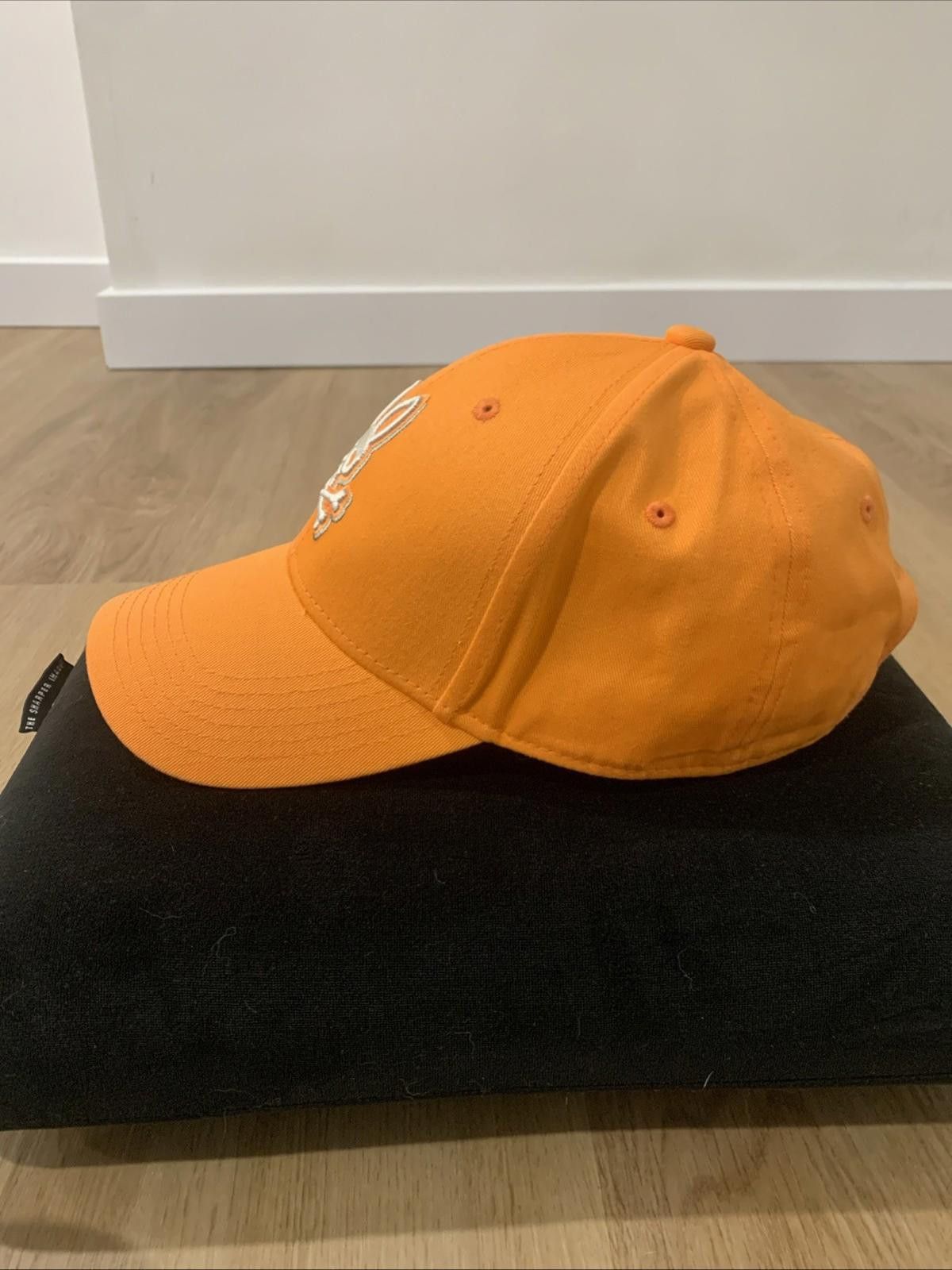 Psycho Bunny Psycho Bunny Orange Baseball Cap Skull Adjustable NWOT Size ONE SIZE - 7 Thumbnail