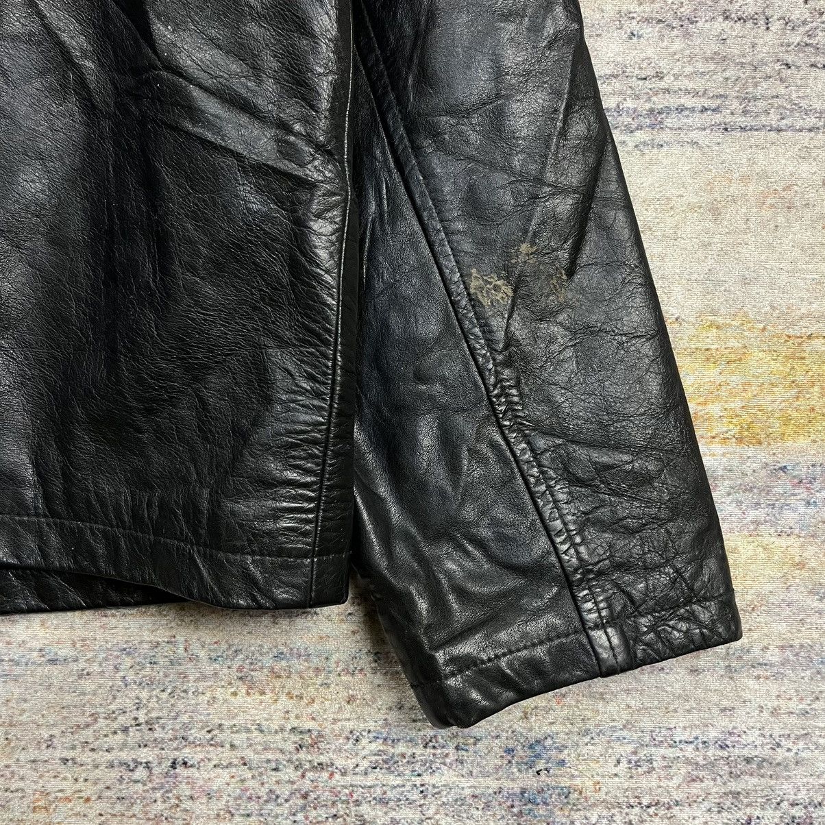 Japanese Brand Vintage 90s Jun men leather jacket Size US L / EU 52-54 / 3 - 9 Thumbnail