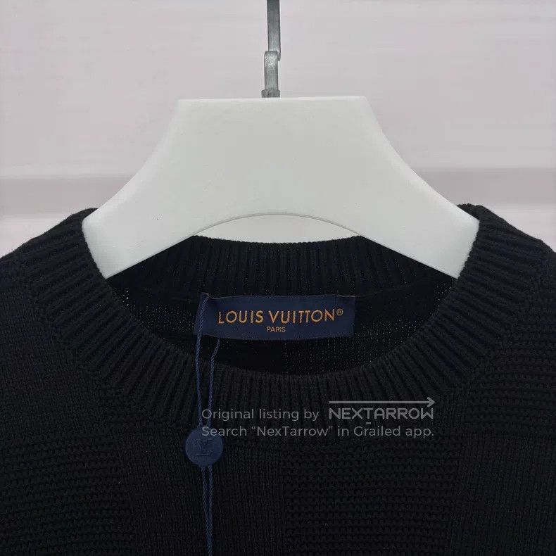 Louis Vuitton Louis Vuitton Checkerboard Stitched Crew Neck Long Sleeve Size US M / EU 48-50 / 2 - 3 Thumbnail