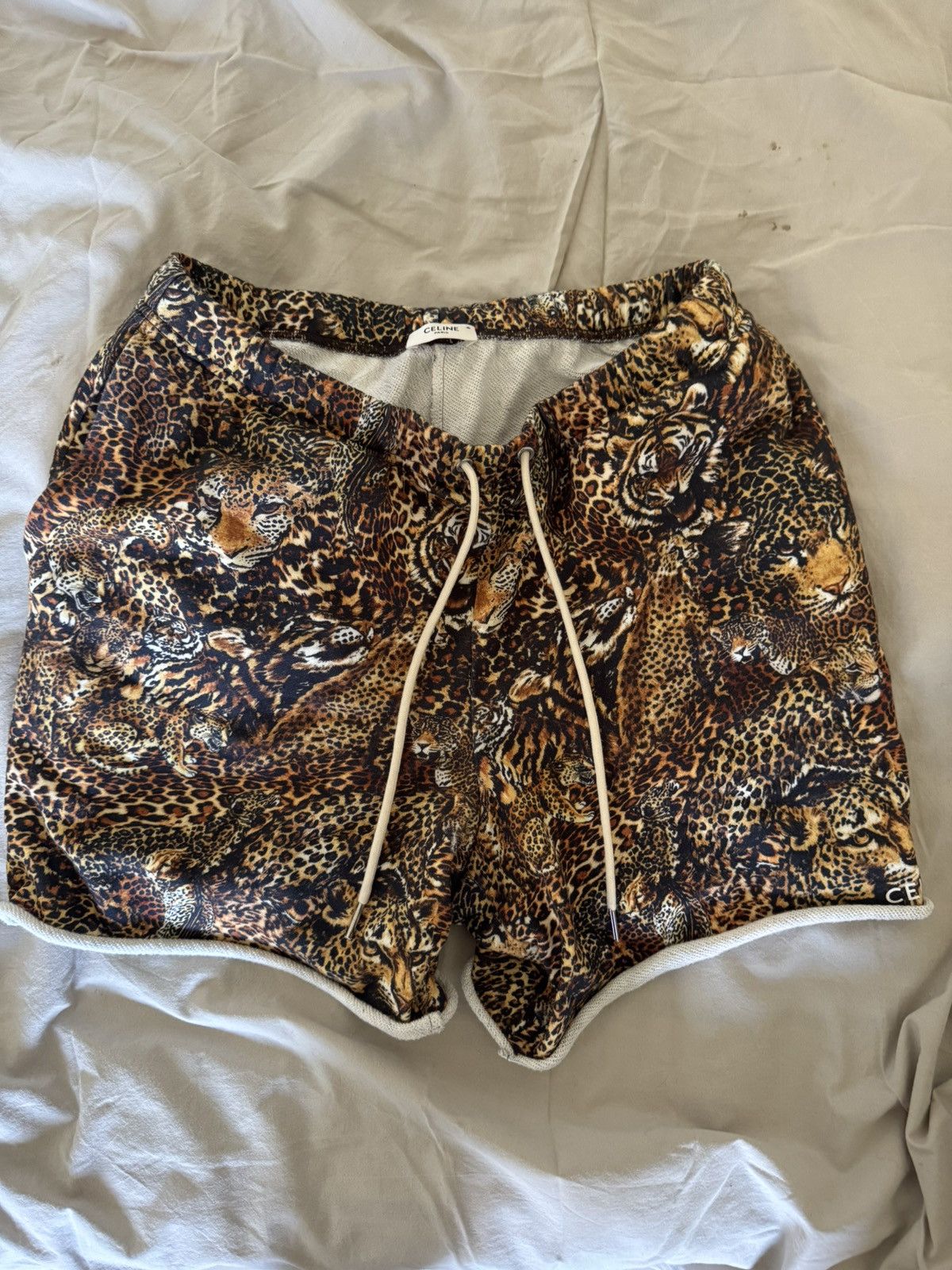 Celine Celine Leopard Print Shorts Size US 32 / EU 48 - 1 Thumbnail