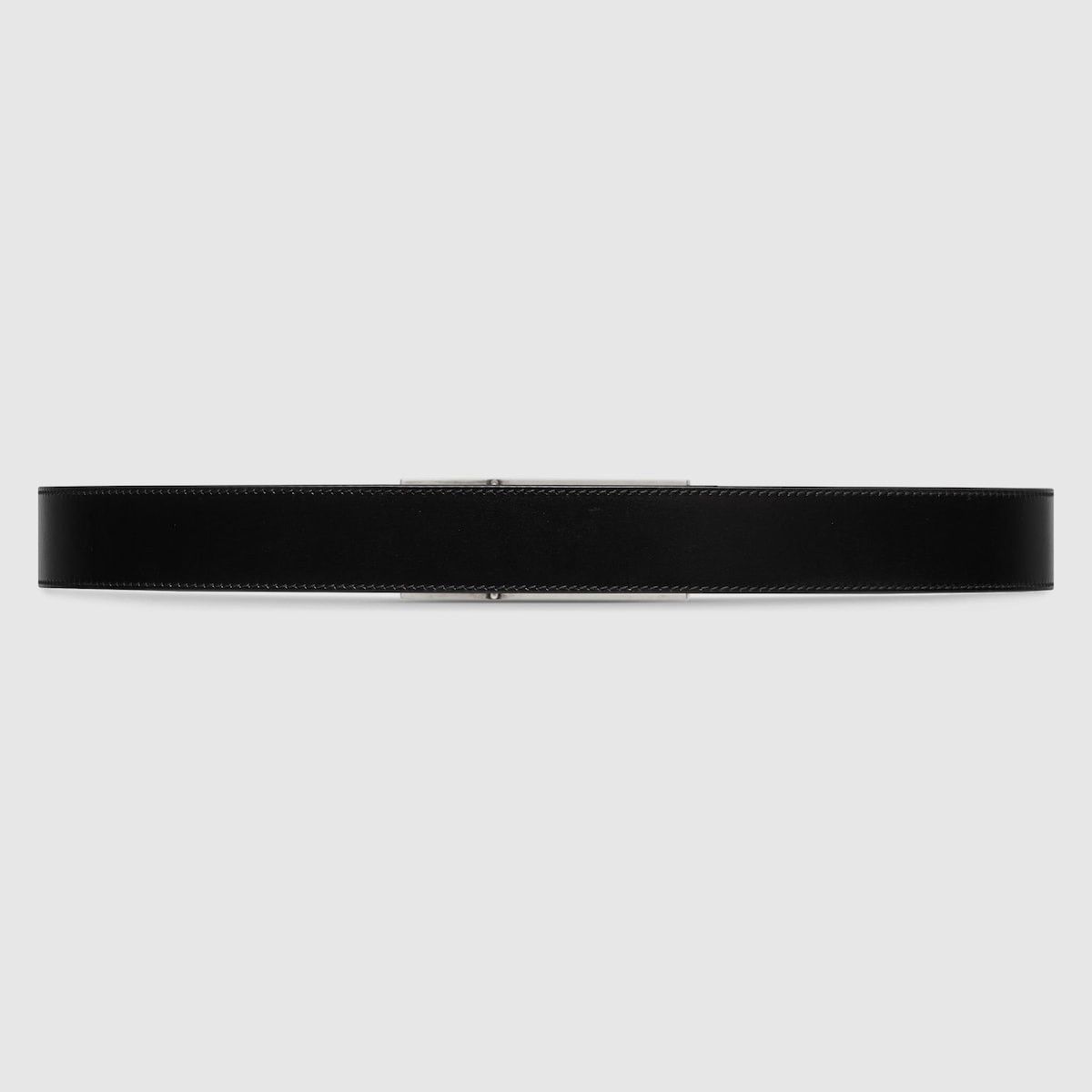 Gucci o1mt1gz0225 Size: 90 / Belt With Gucci Plaque Buckle Black Size 34 - 2 Thumbnail