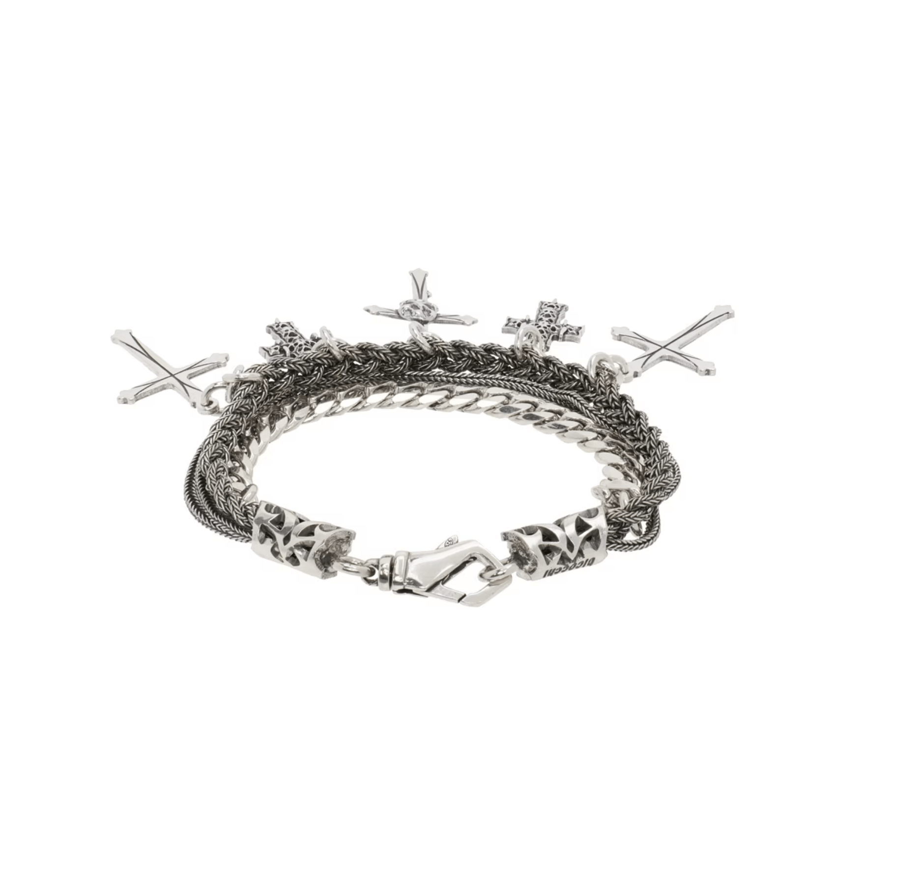 Emanuele Bicocchi × Jewelry EMANUELE BICOCCHI Silver Cross Charm Bracelet Size ONE SIZE - 2 Thumbnail