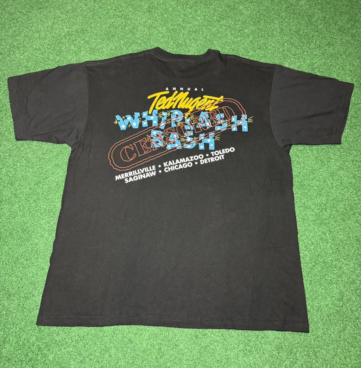Band Tees × Vintage Vintage 90s Ted Nugnet Caricature Annual Bash XL T Shirt Size US XL / EU 56 / 4 - 5 Thumbnail