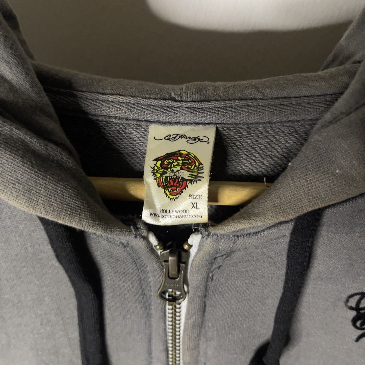 Christian Audigier × Ed Hardy × Vintage Crazy ed hardy Tattoo new york All over logo Zipper Hoodie Size US S / EU 44-46 / 1 - 7 Thumbnail