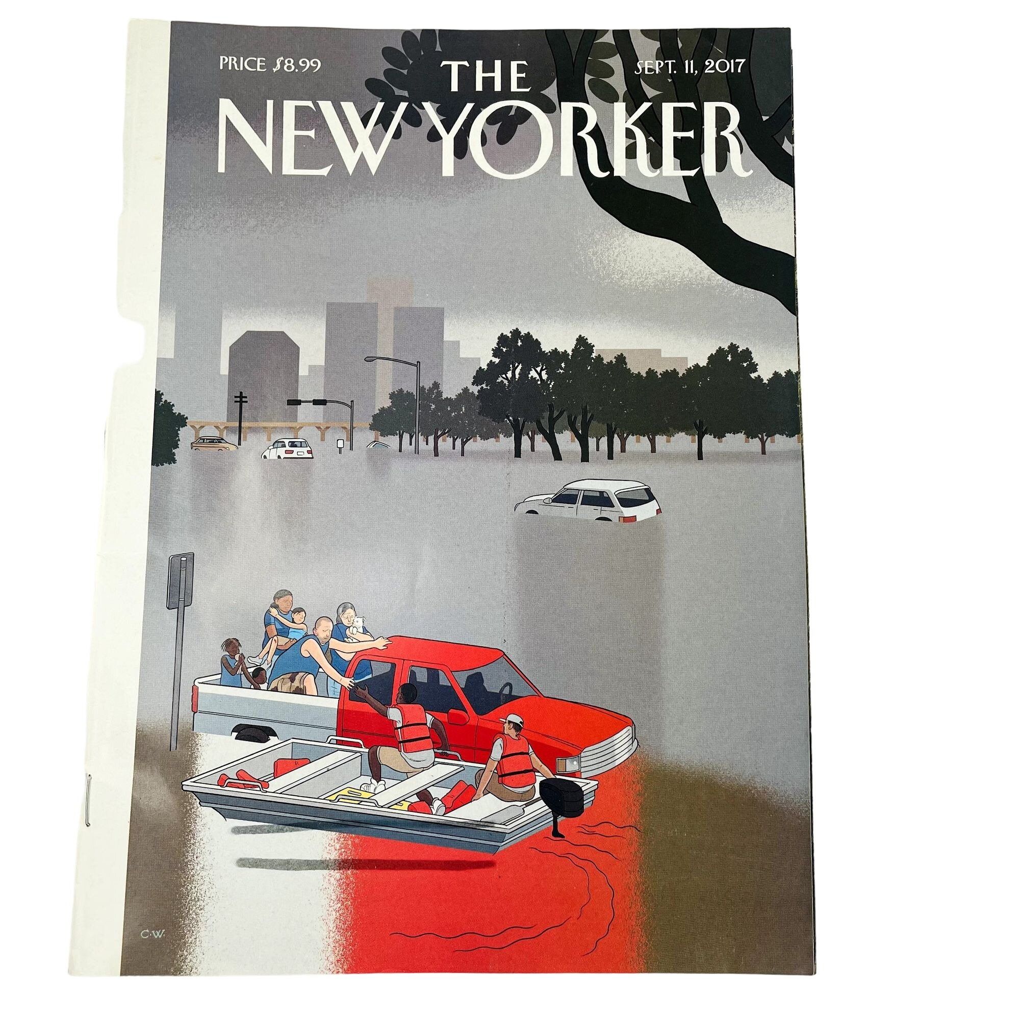 Other The New Yorker Political Magazine Sep 11 2017 Cover Hurrican Size ONE SIZE - 1 Thumbnail