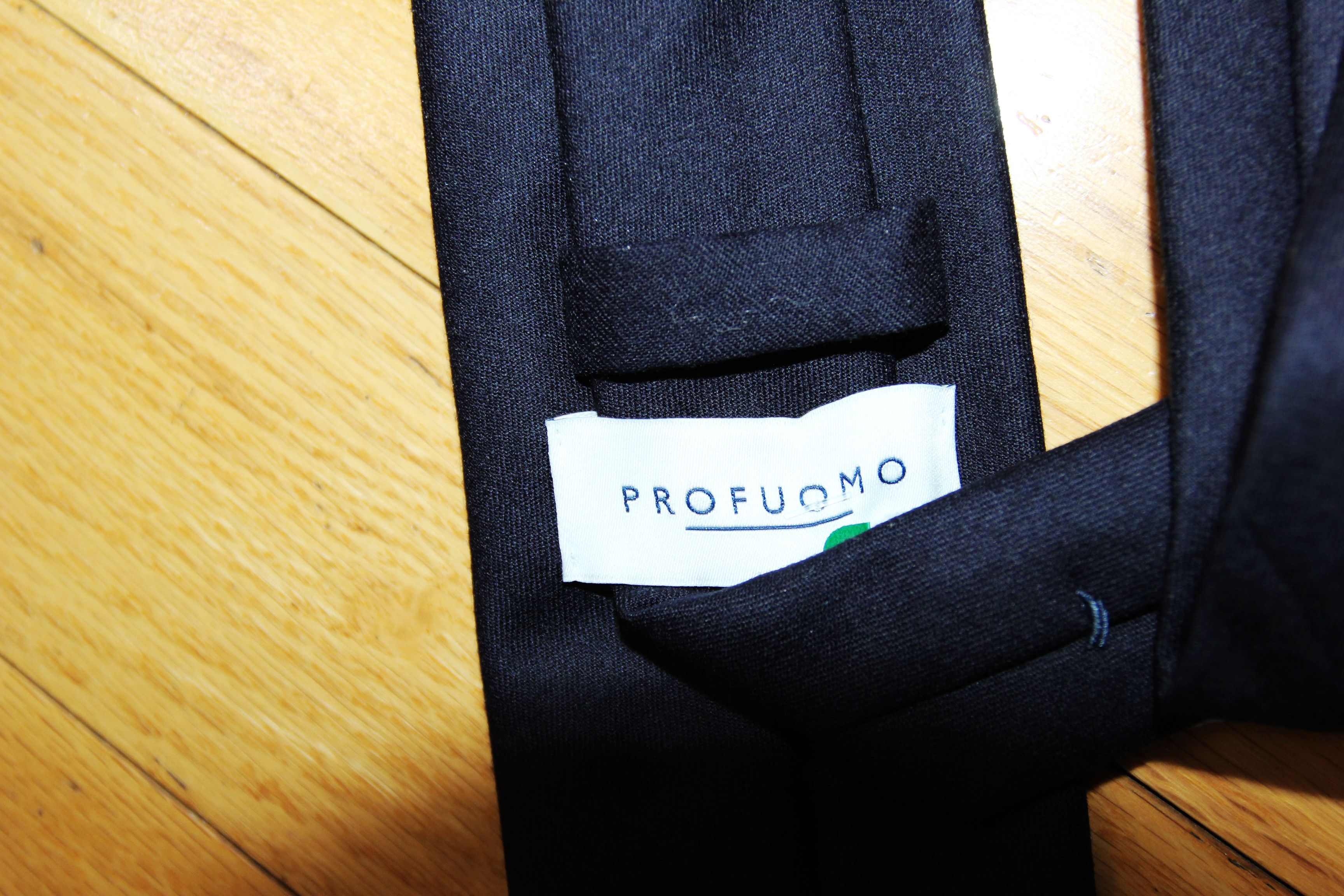 Other BNWT AW25 PROFUOMO PURE WOOL SOLID TIE Size ONE SIZE - 3 Thumbnail