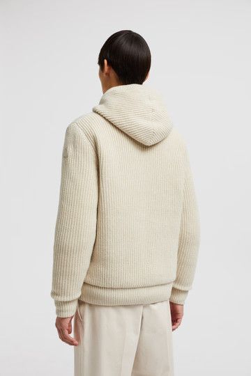 Moncler o1s22i1n1124 Reversible Knit Nylon Down Jacket in Beige Size US S / EU 44-46 / 1 - 3 Thumbnail